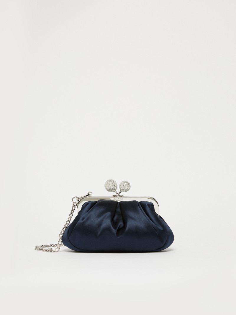 EMMY Small satin Pasticcino Bag with rhinestones 1