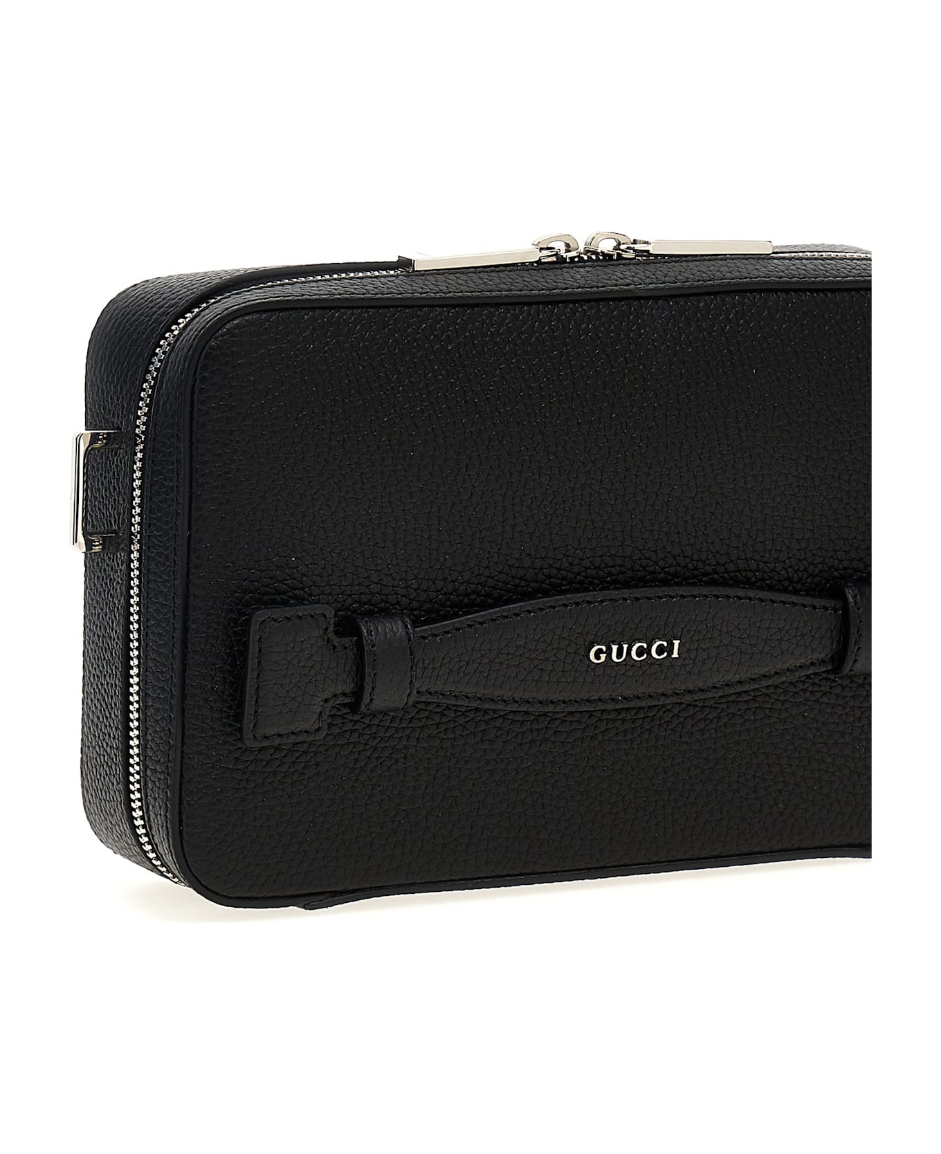 Logo Leather Shoulder Strap - 3