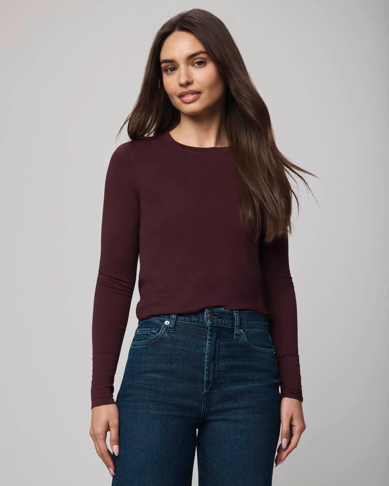 Bamboo Blend Long Sleeve Tee - 1