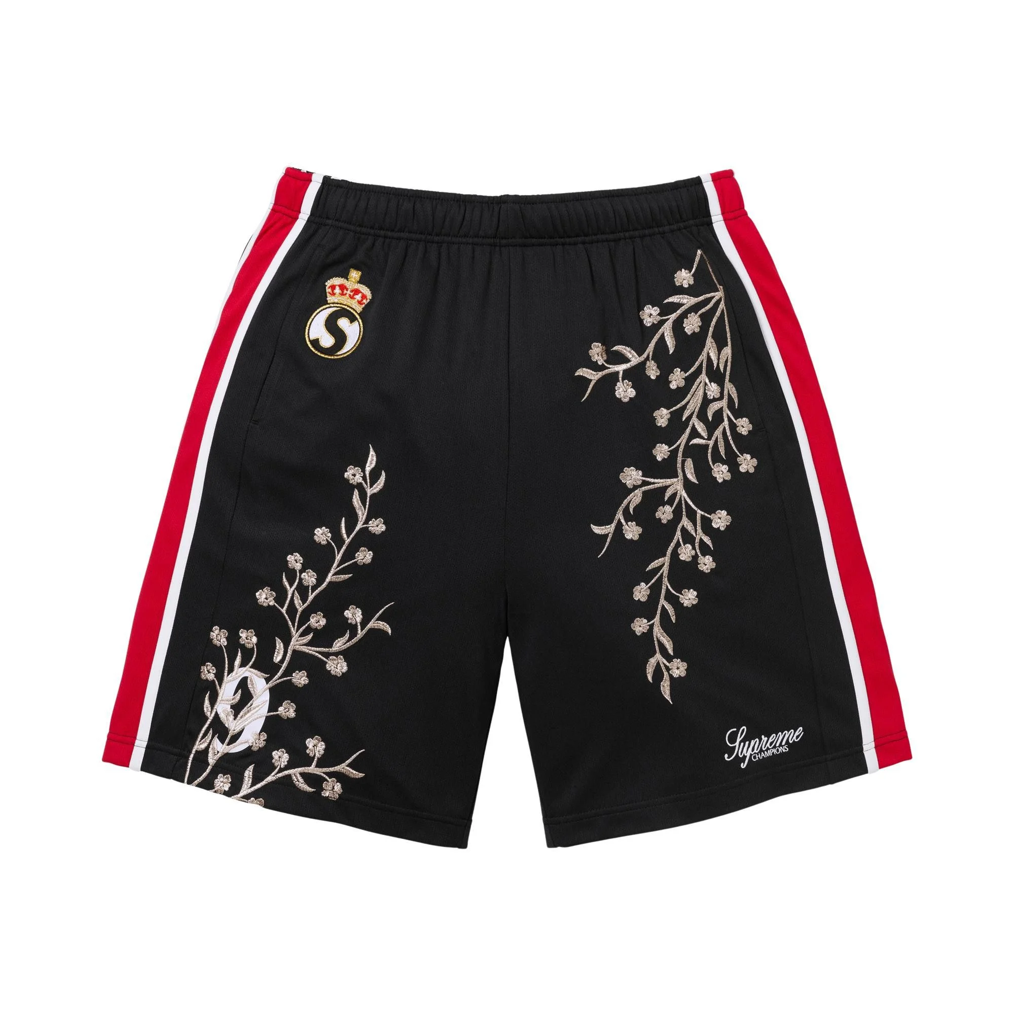Supreme Floral Soccer Short 'Black' - 1