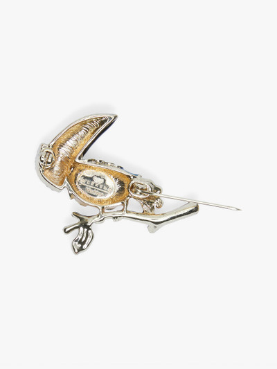 Max Mara Metal and glass brooch outlook