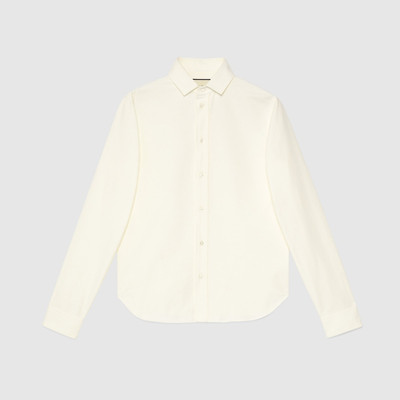 GUCCI Oxford cotton college shirt outlook