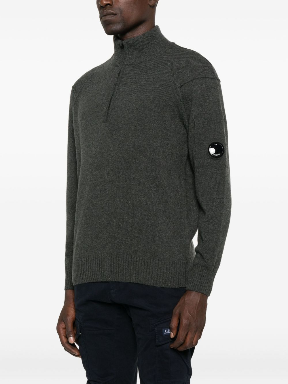 half-zip wool sweater - 3