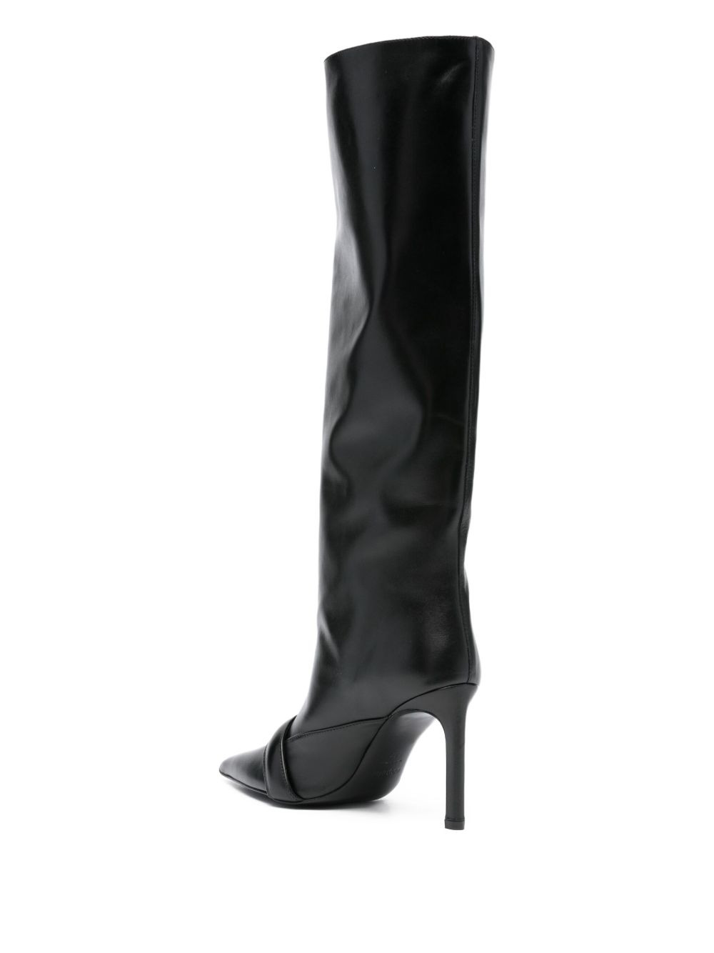 knee-high pointed-toe boots - 3
