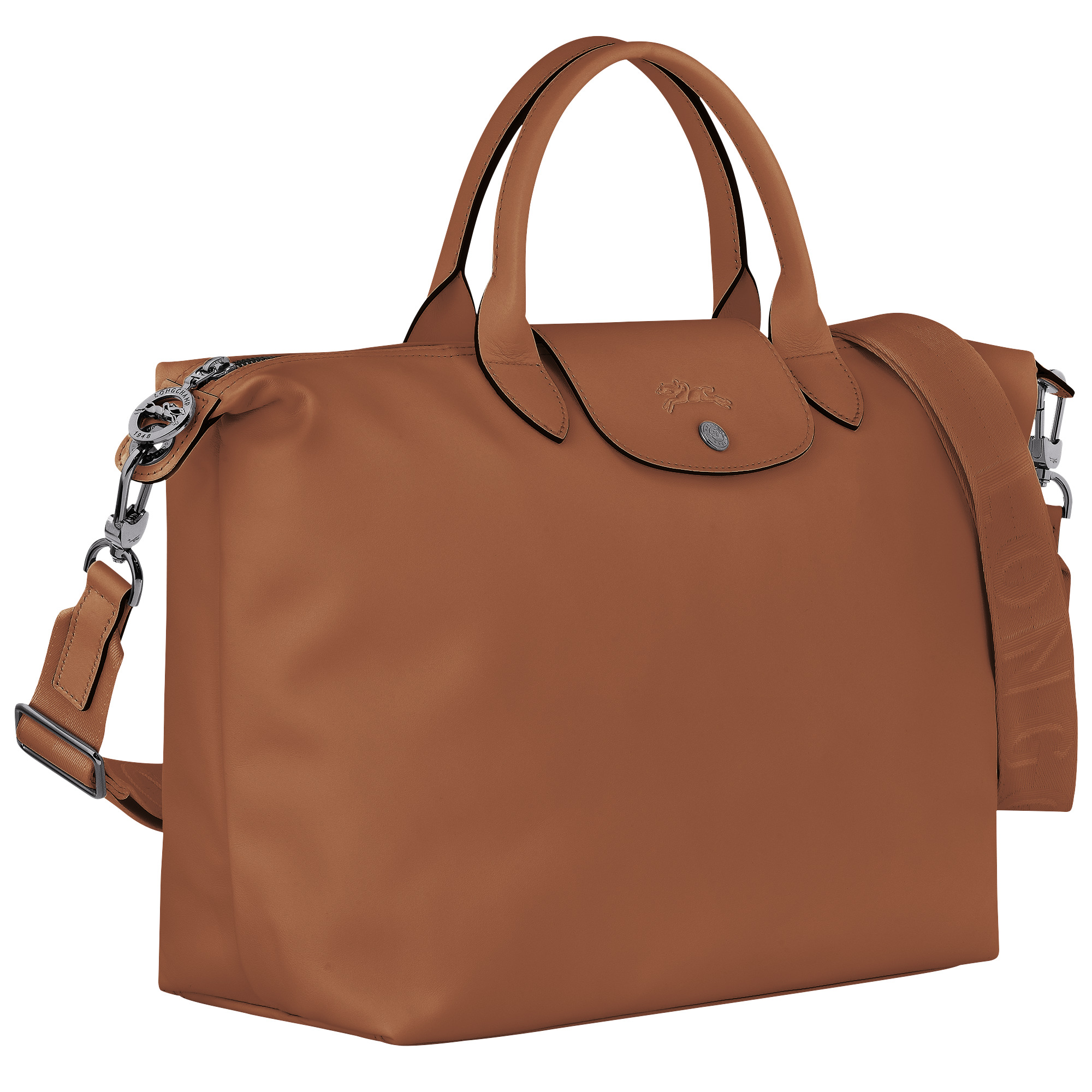 Le Pliage Xtra L Handbag Cognac - Leather - 2