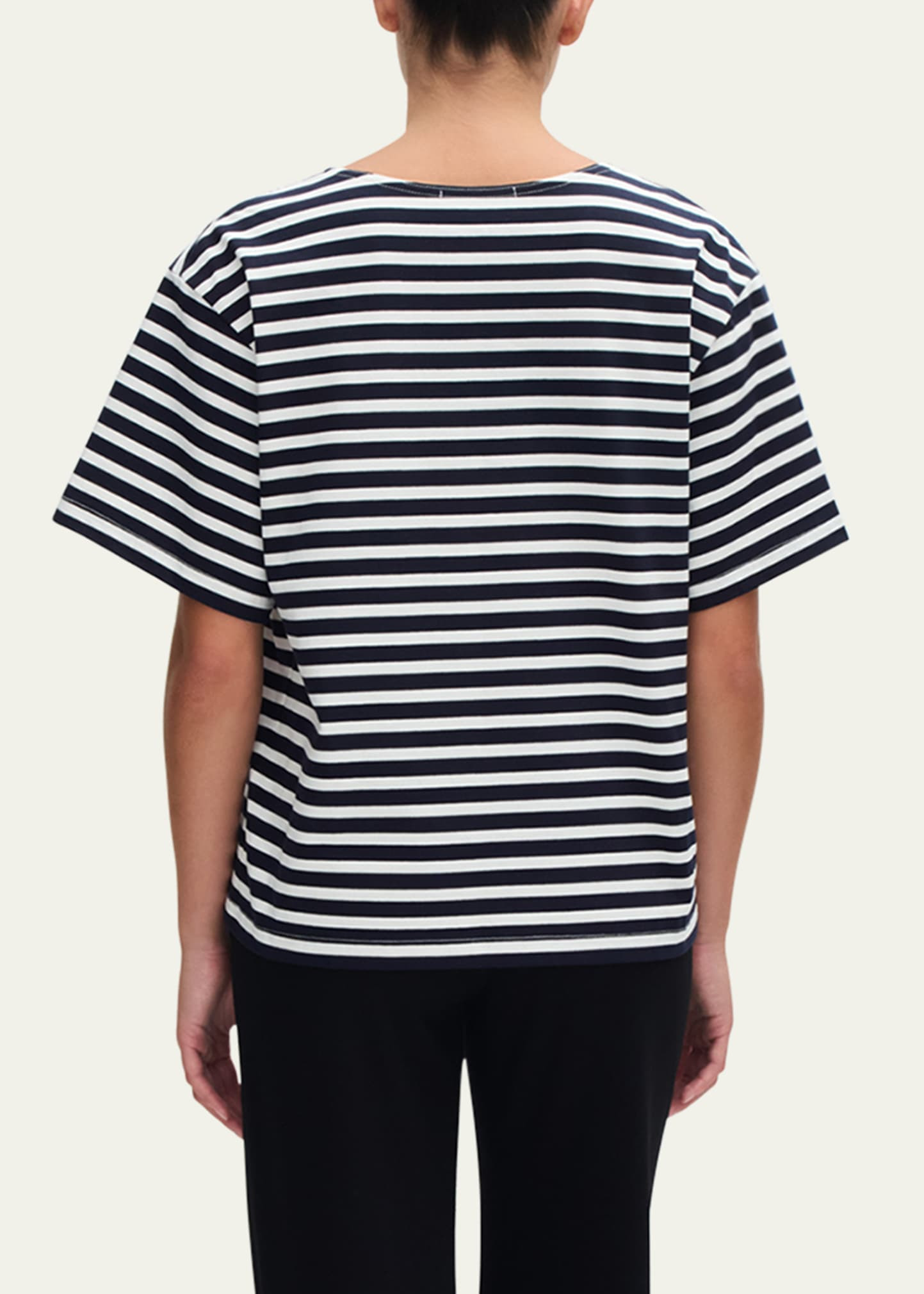 Relaxed Striped Tee - 3