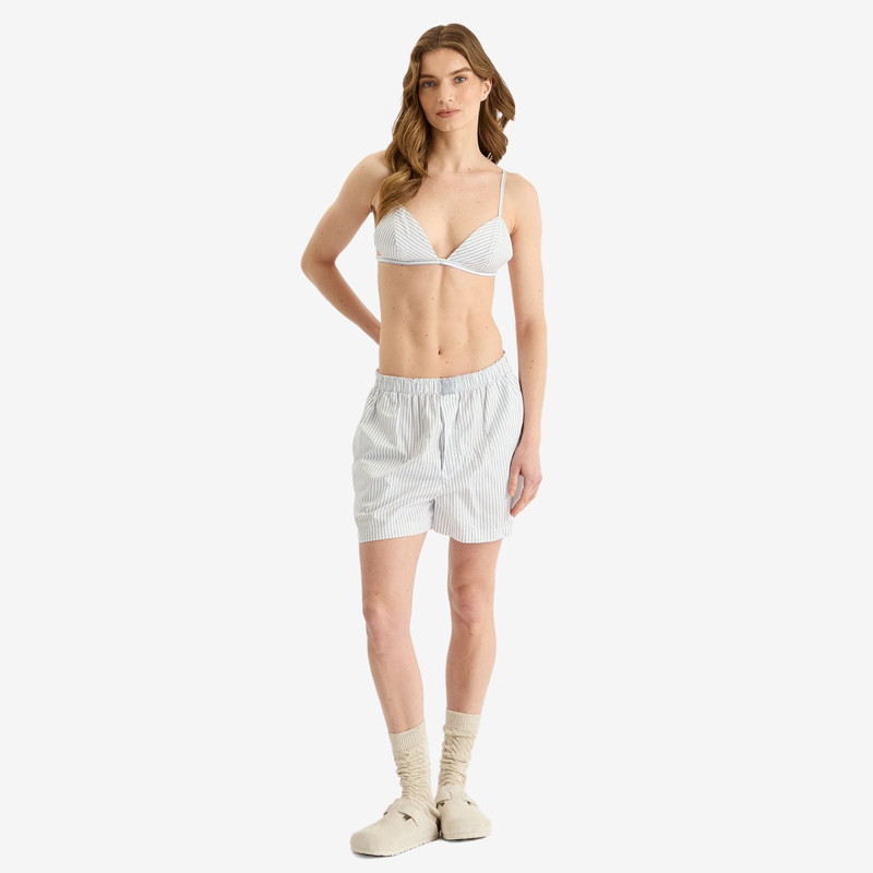SKIMS SKIMS Cotton Poplin Bralette outlook