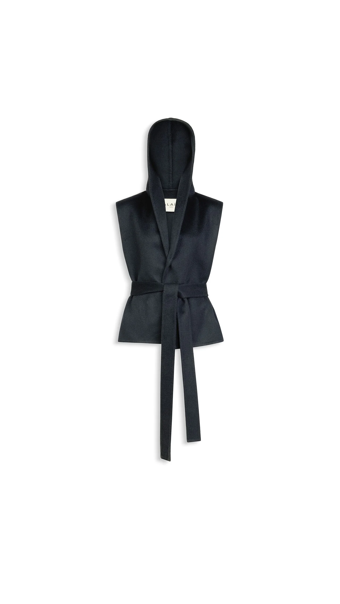 DOUBLE FACE CASHMERE HOODED JACKET - 1
