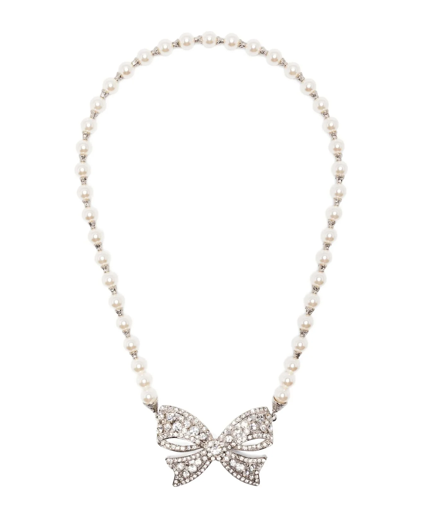 Pearl Bow Necklace - 1