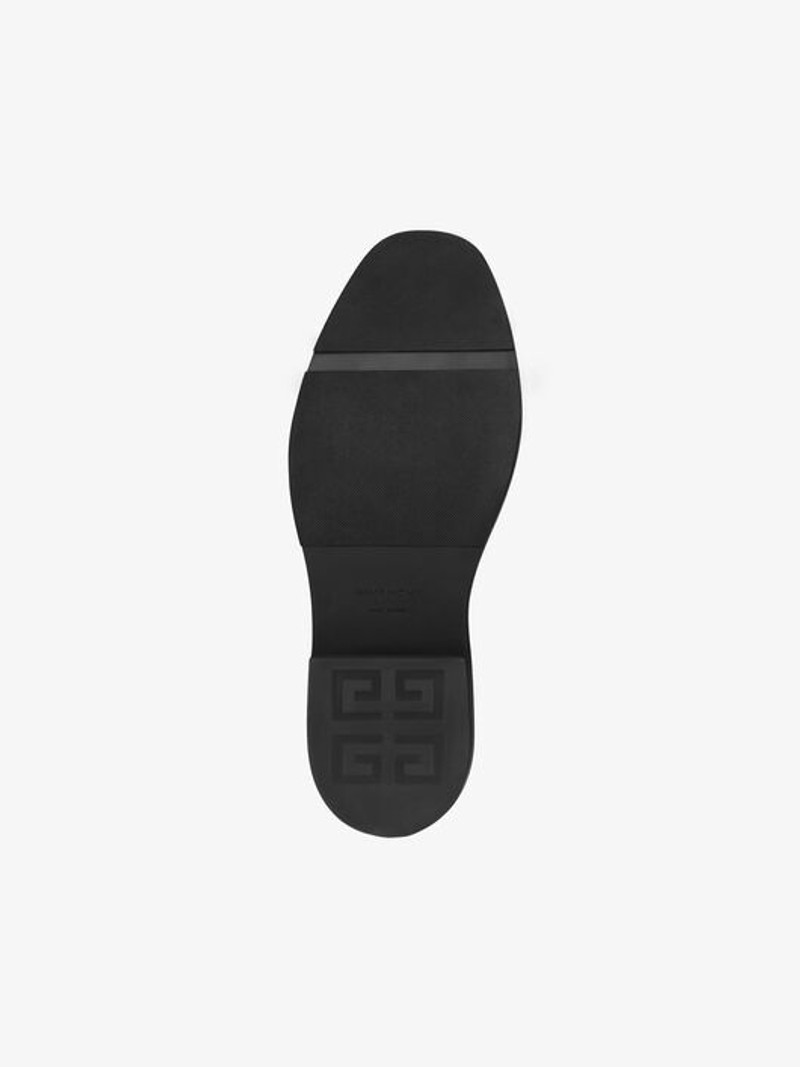 SQUARED OPEN LOAFERS IN BOX LEATHER 6