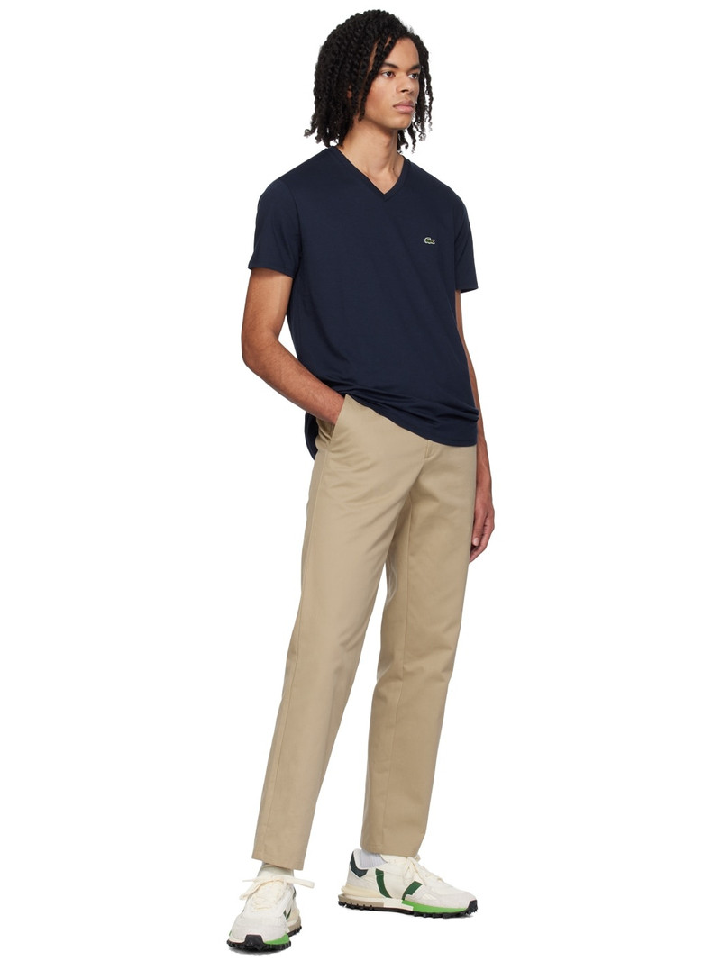 LACOSTE Navy V-Neck T-Shirt outlook