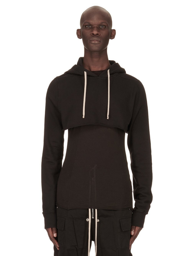 Black Hollywood Cropped Hoodie 1