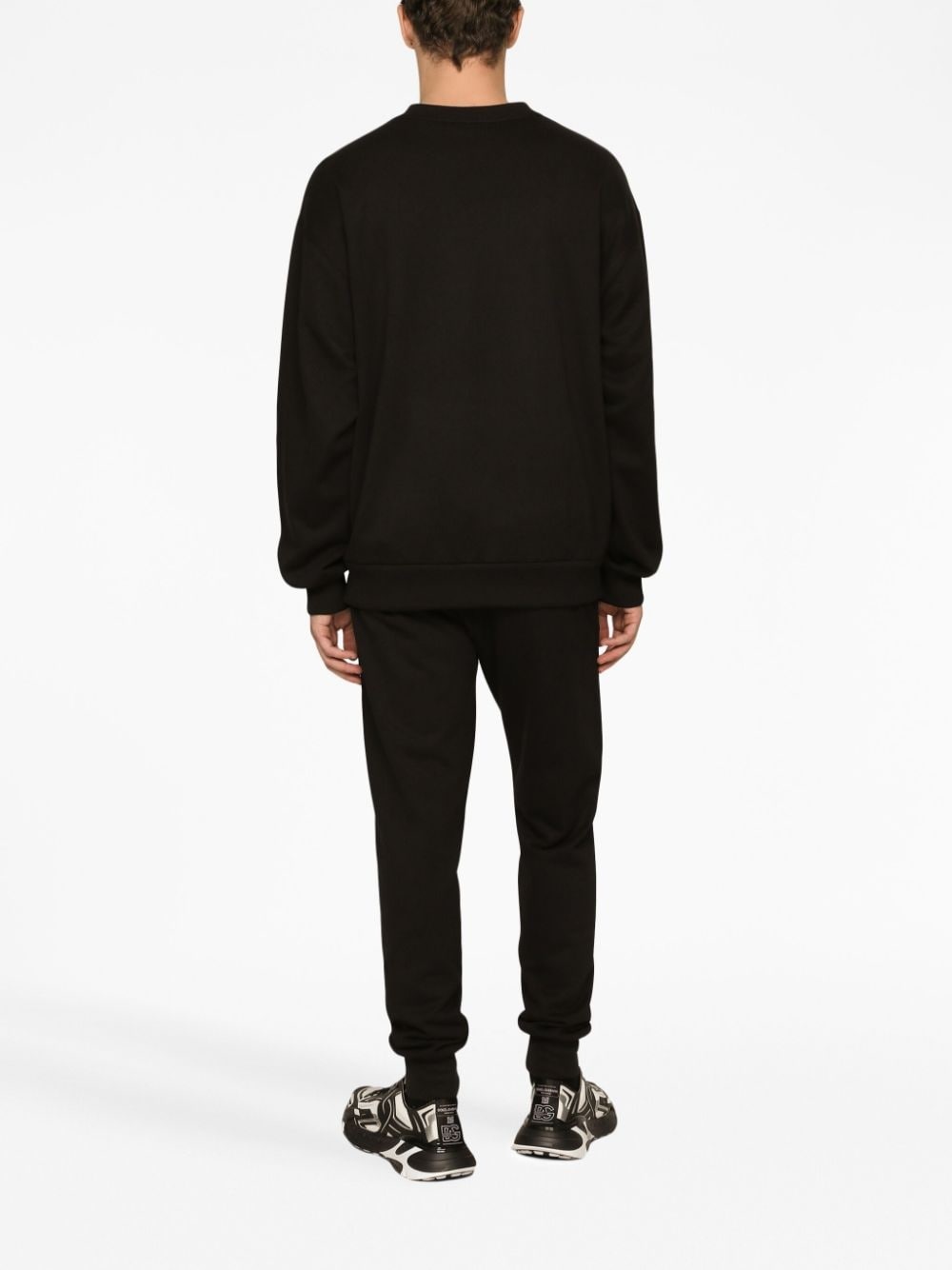 logo-print long-sleeved cotton sweatshirt - 4