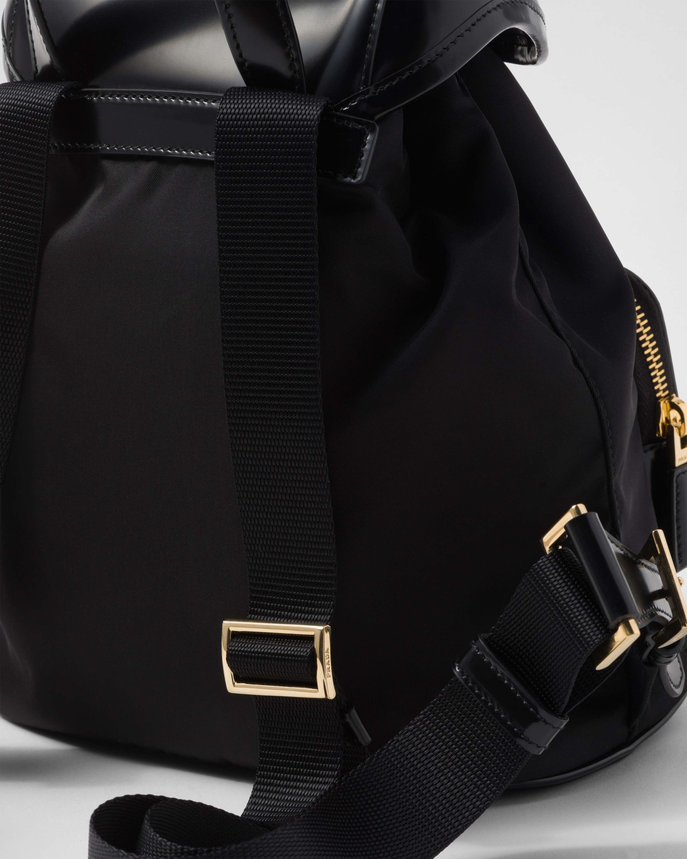 Medium Re-Nylon and brushed leather backpack - 7