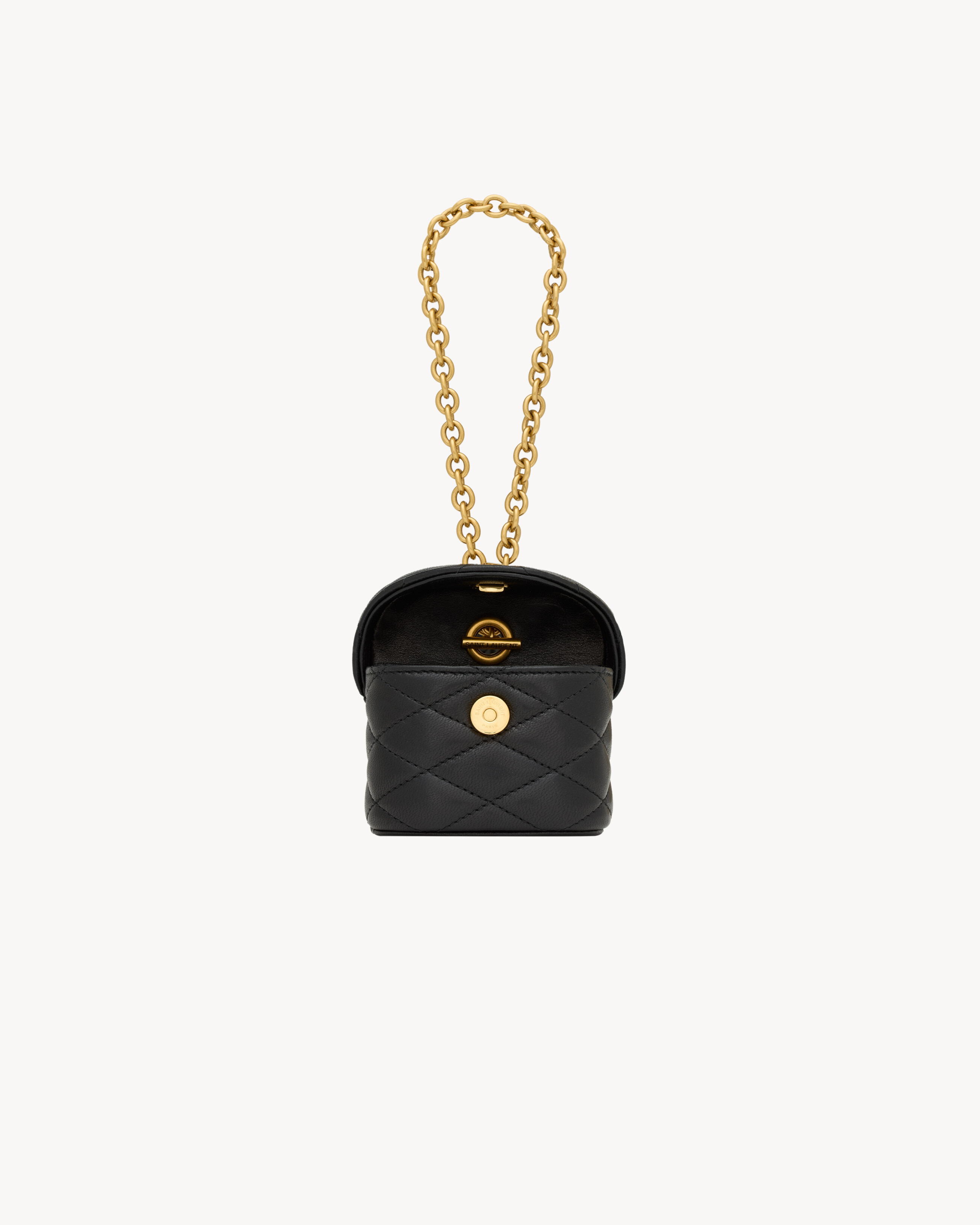 JUNE BOX BAG CHARM IN LAMBSKIN - 3