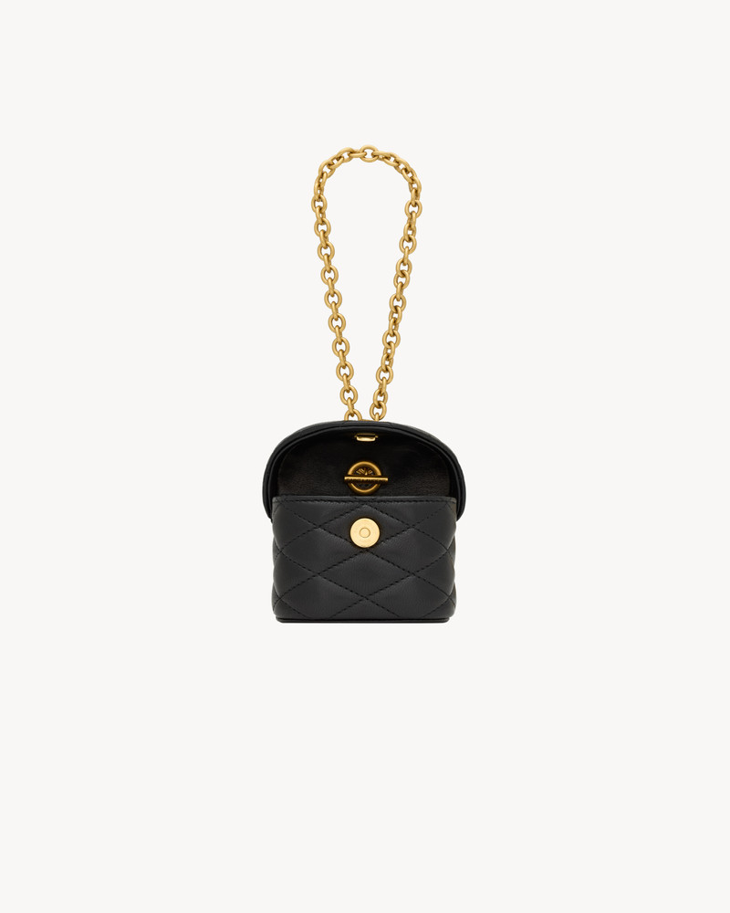 JUNE BOX BAG CHARM IN LAMBSKIN 3