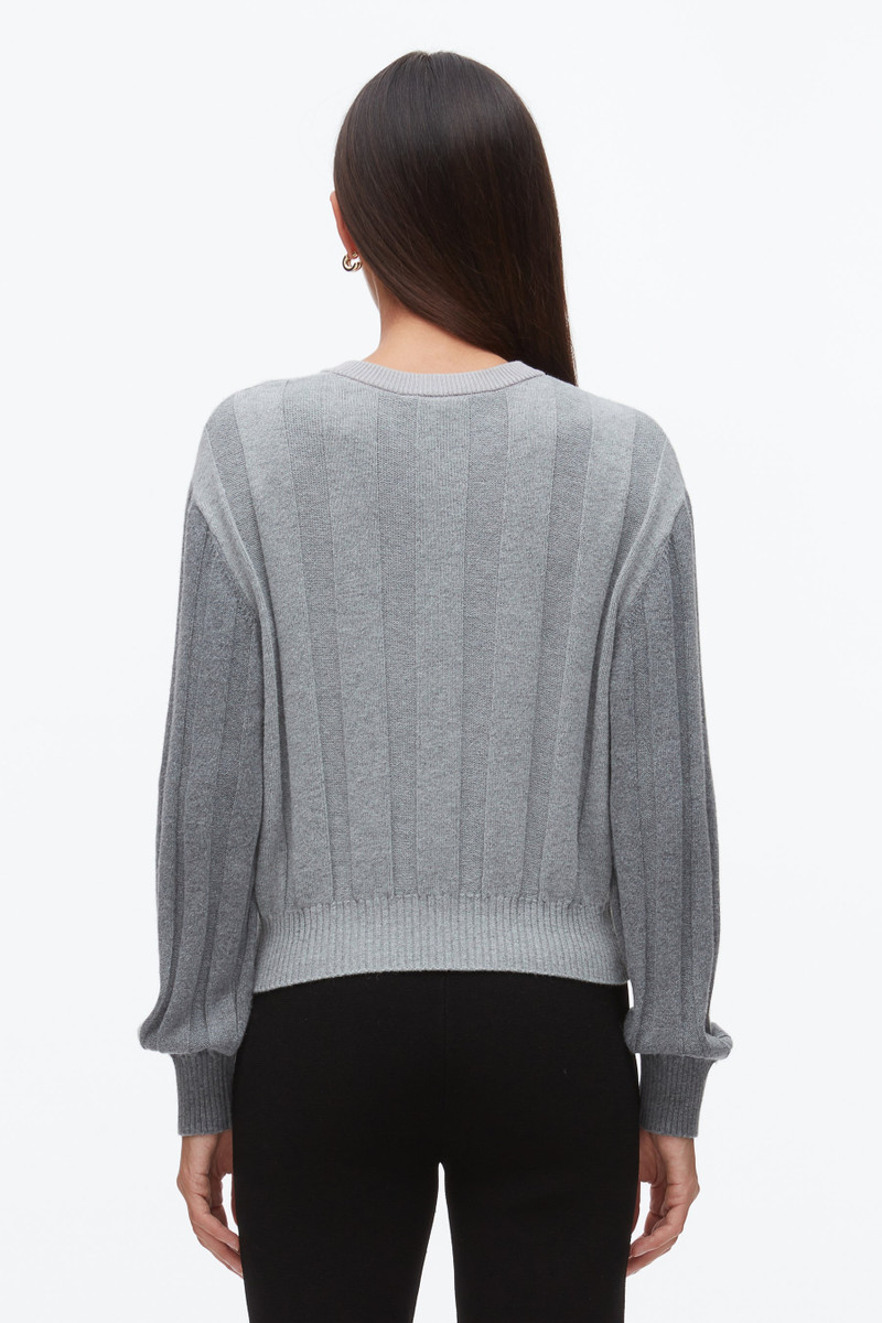 Mix Cable Crew Neck Cardigan 5