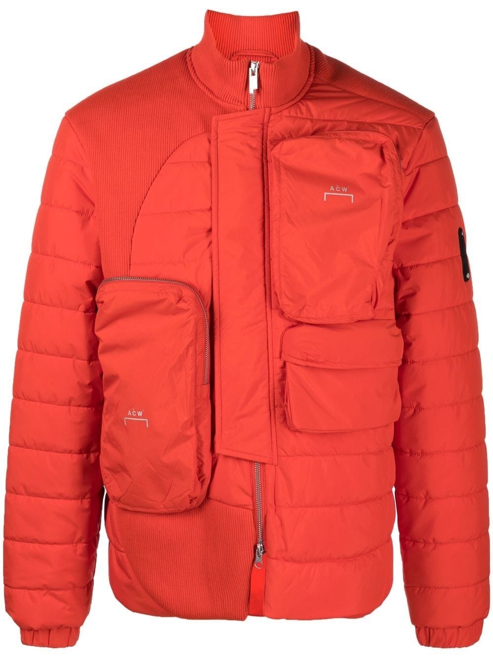 zip-pocket padded jacket - 1