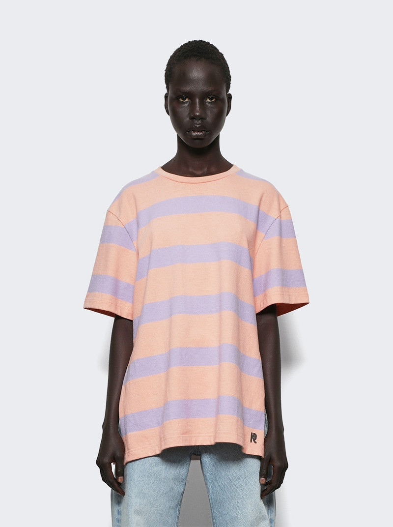 rabanne Tee Shirt Stripes Peach And Lavander outlook