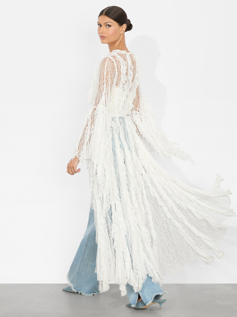 Alice + Olivia CHER RUFFLE MAXI ROBE outlook