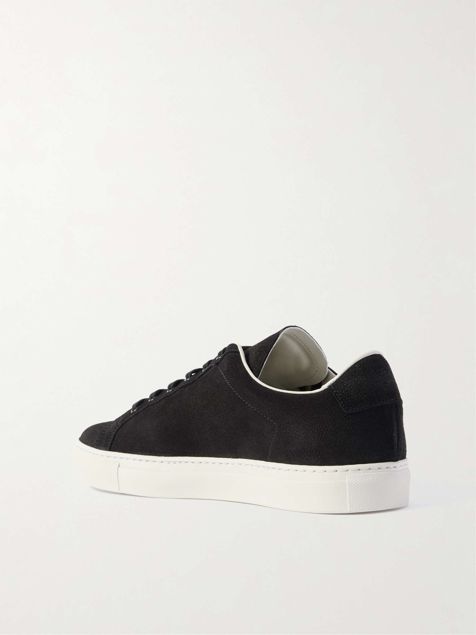 Retro Classic Suede-Trimmed Full-Grain Leather Sneakers - 4