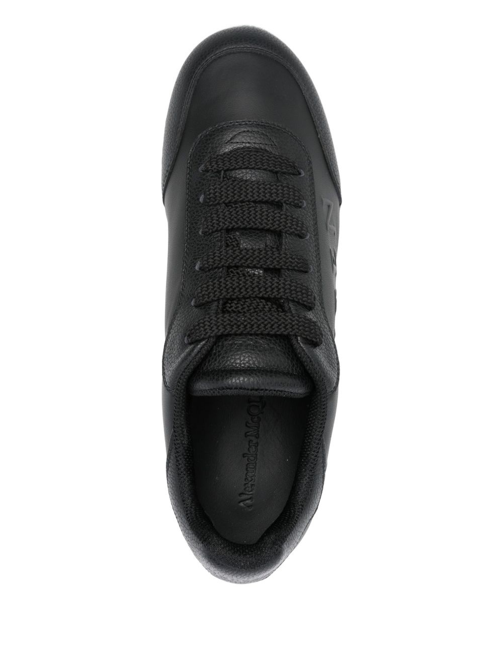 logo-embossed platform sneakers - 4