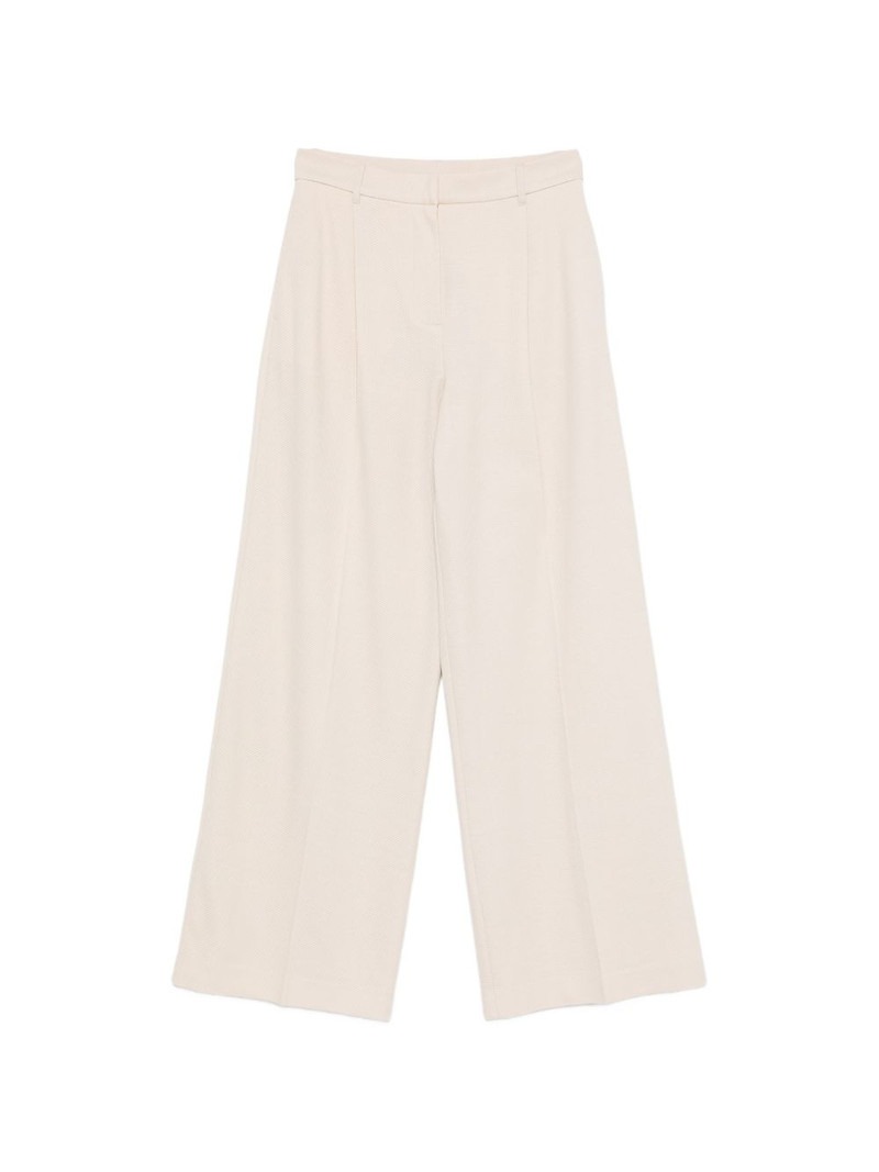 textured wide leg trousers 1