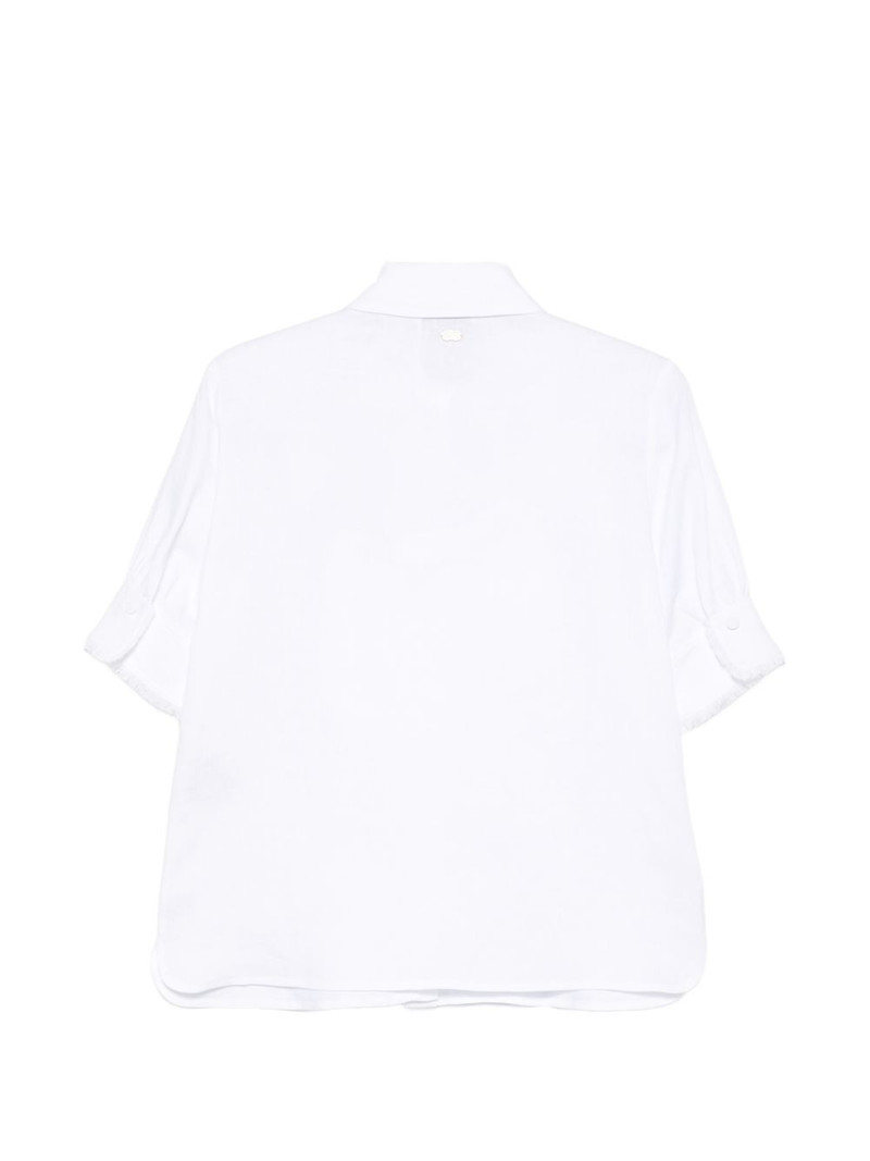 AGNONA fringed shit outlook