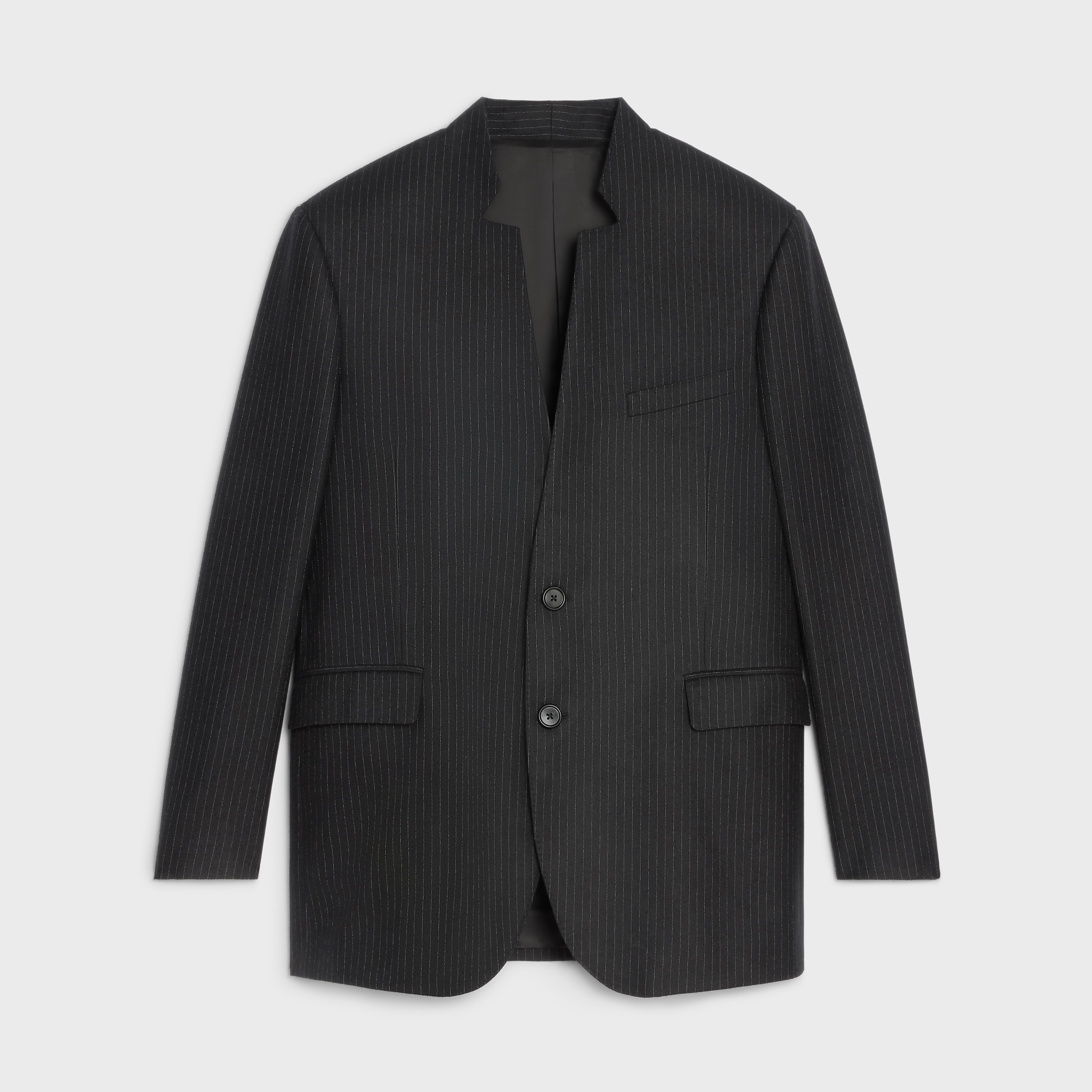 BOXY JACKET IN STRIPED FLANNEL - 1
