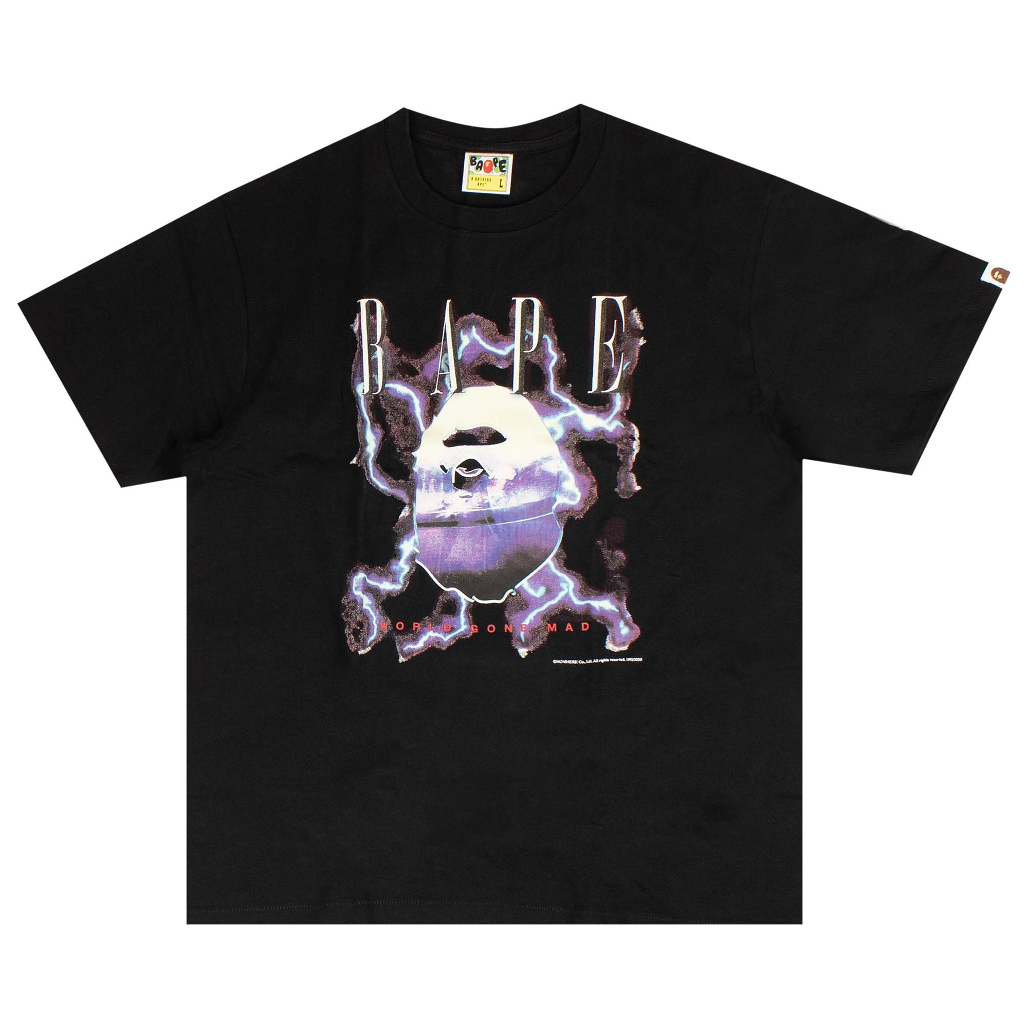 BAPE Lightning Tee 'Black' - 1