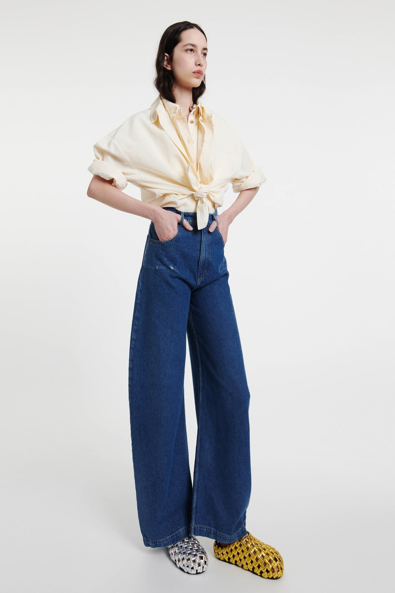 RECYCLED ROUNDED JEANS BLUE DENIM PRE-ORDER 3