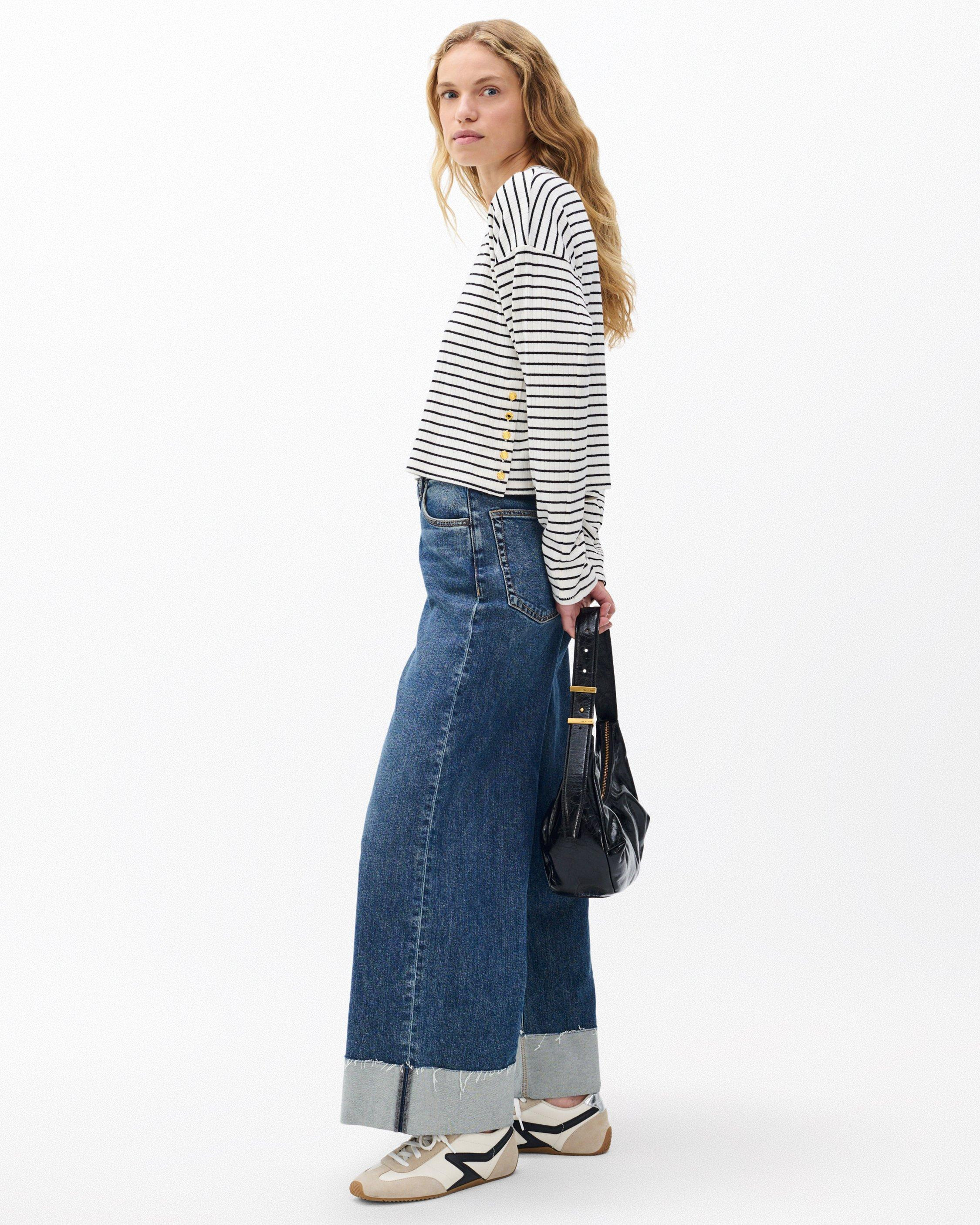 The Knit Striped Long-Sleeve Tee - 3