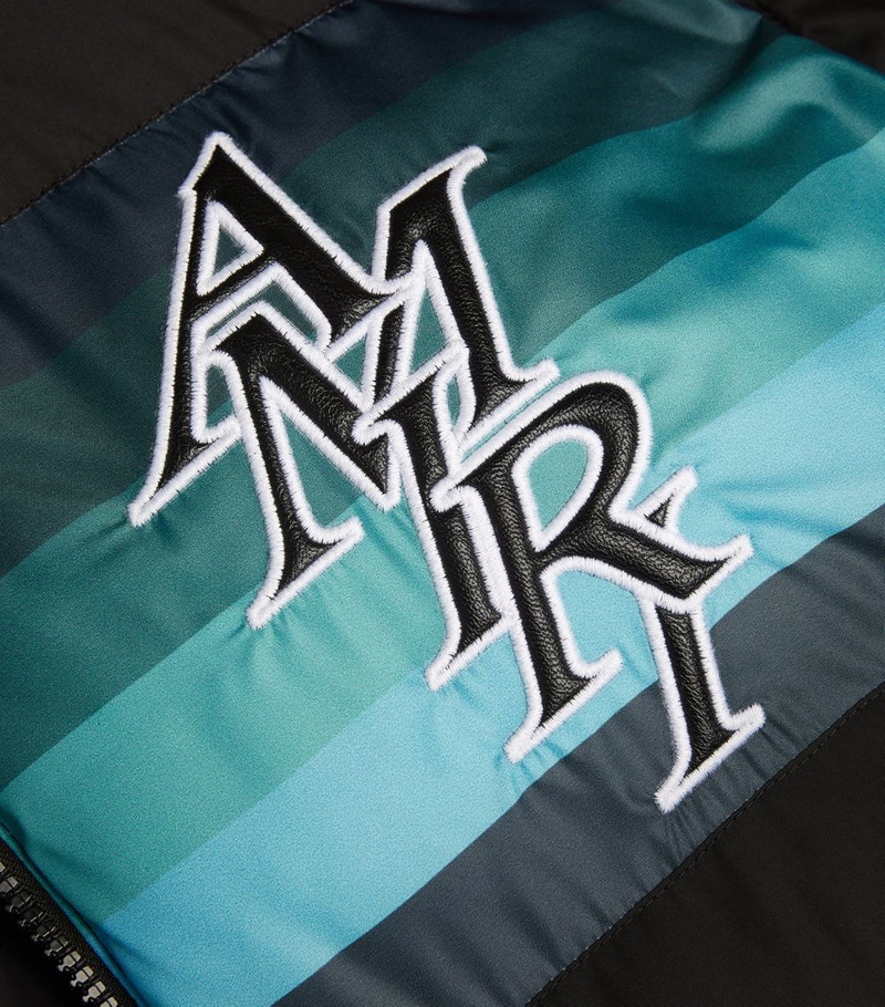 Staggered Logo Puffer Jacket 5