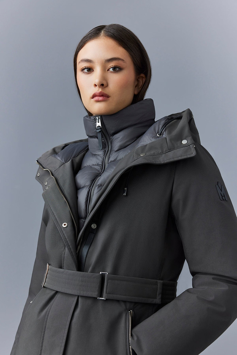 JENI-FZ 2-in-1 Down parka with removable bib & fur trim 5