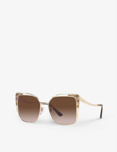 BVLGARI BV6179 square metal sunglasses outlook