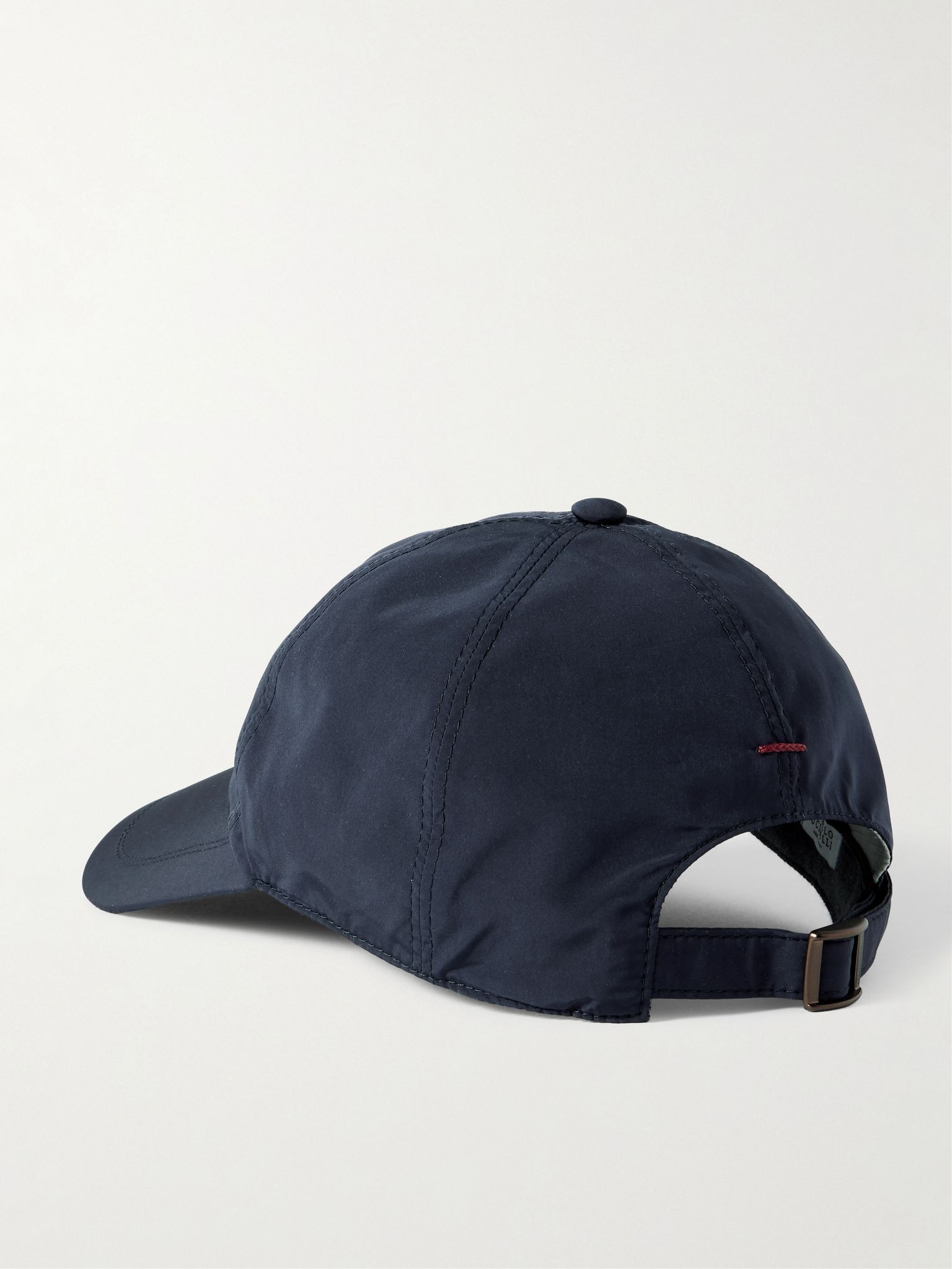 Logo-Embroidered Cotton-Twill Baseball Cap Blue - 3