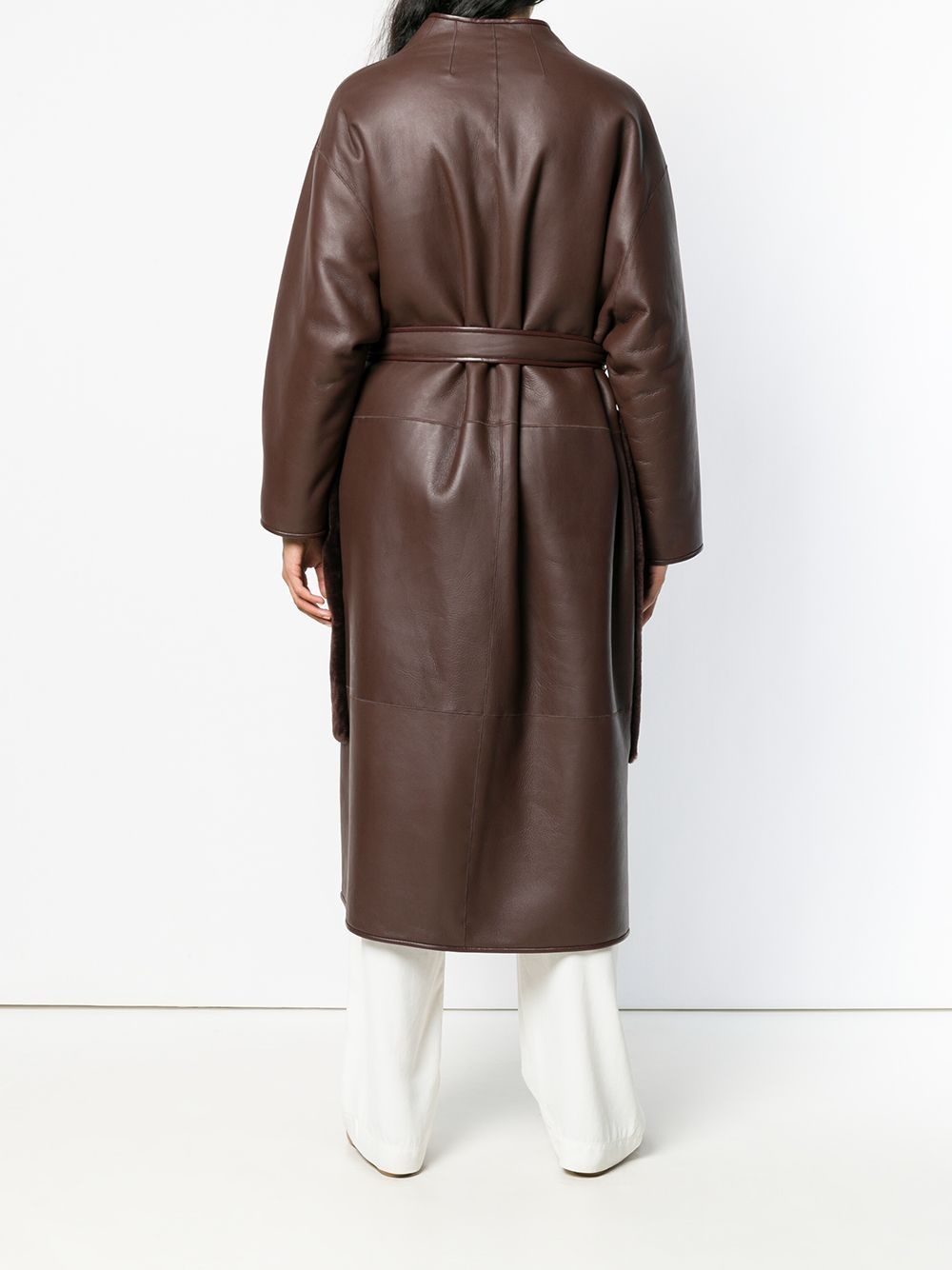 belted midi coat - 4