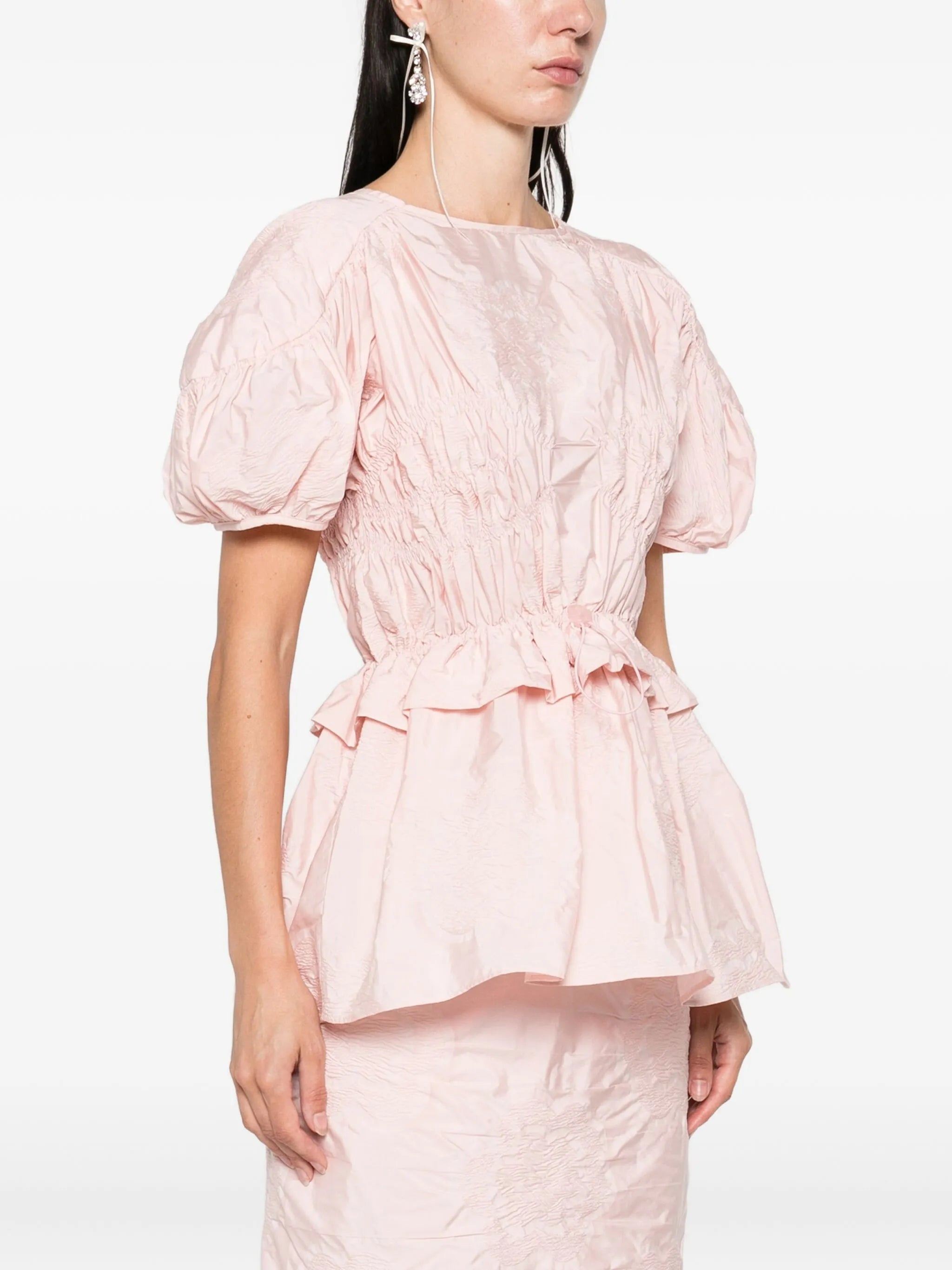 Cecilie Bahnsen Puff-sleeve Ruffled Top - 2