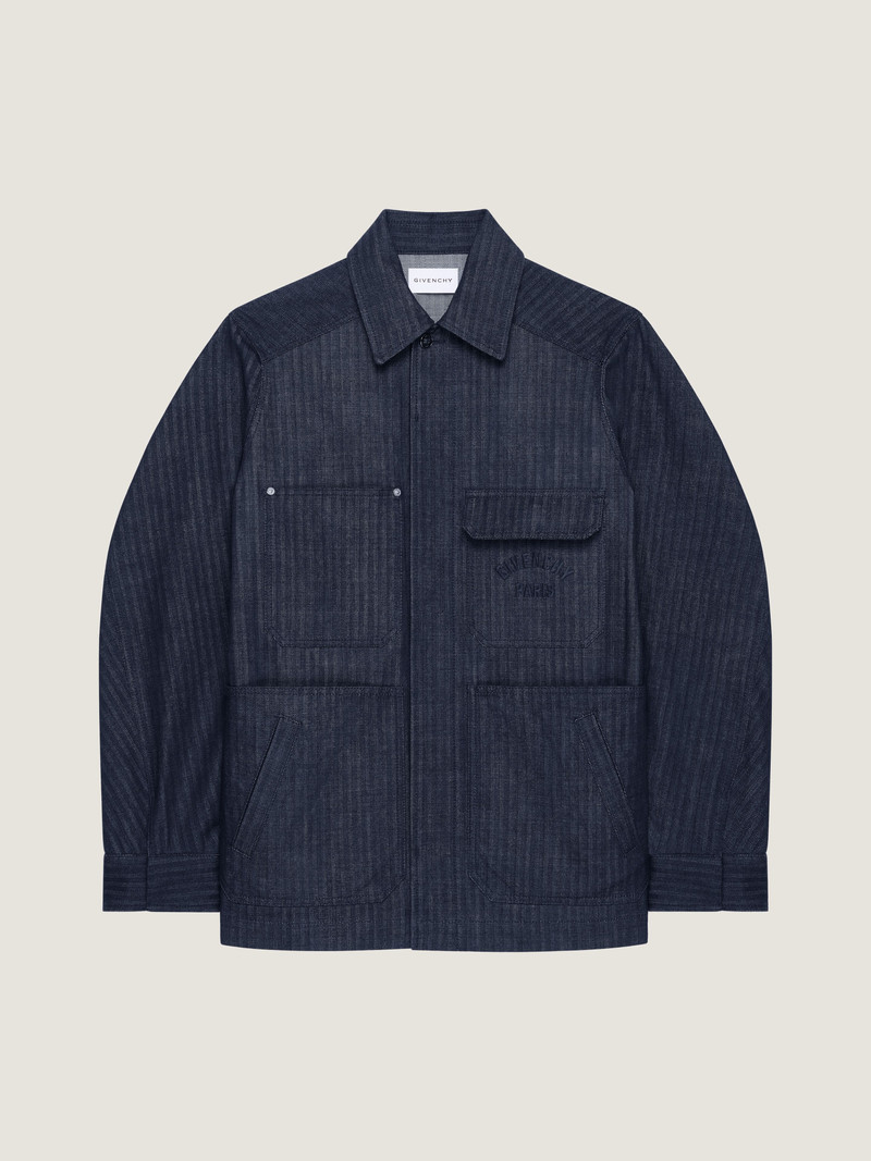 OVERSHIRT IN DENIM HERRINGBONE 1