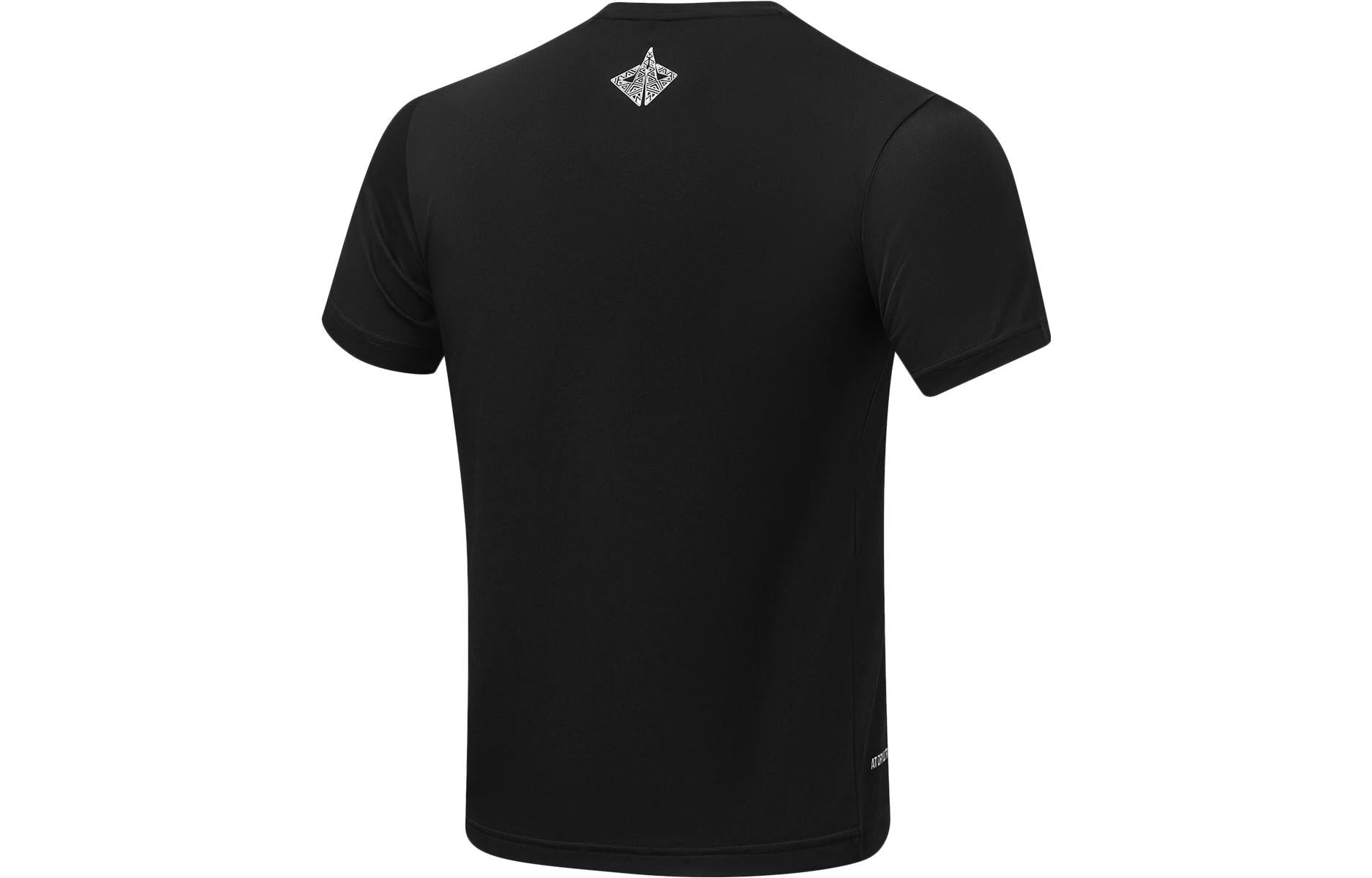 Li-Ning Basketball Attitude Is All Graphic T-shirt 'Black White' AHST299-1 - 2