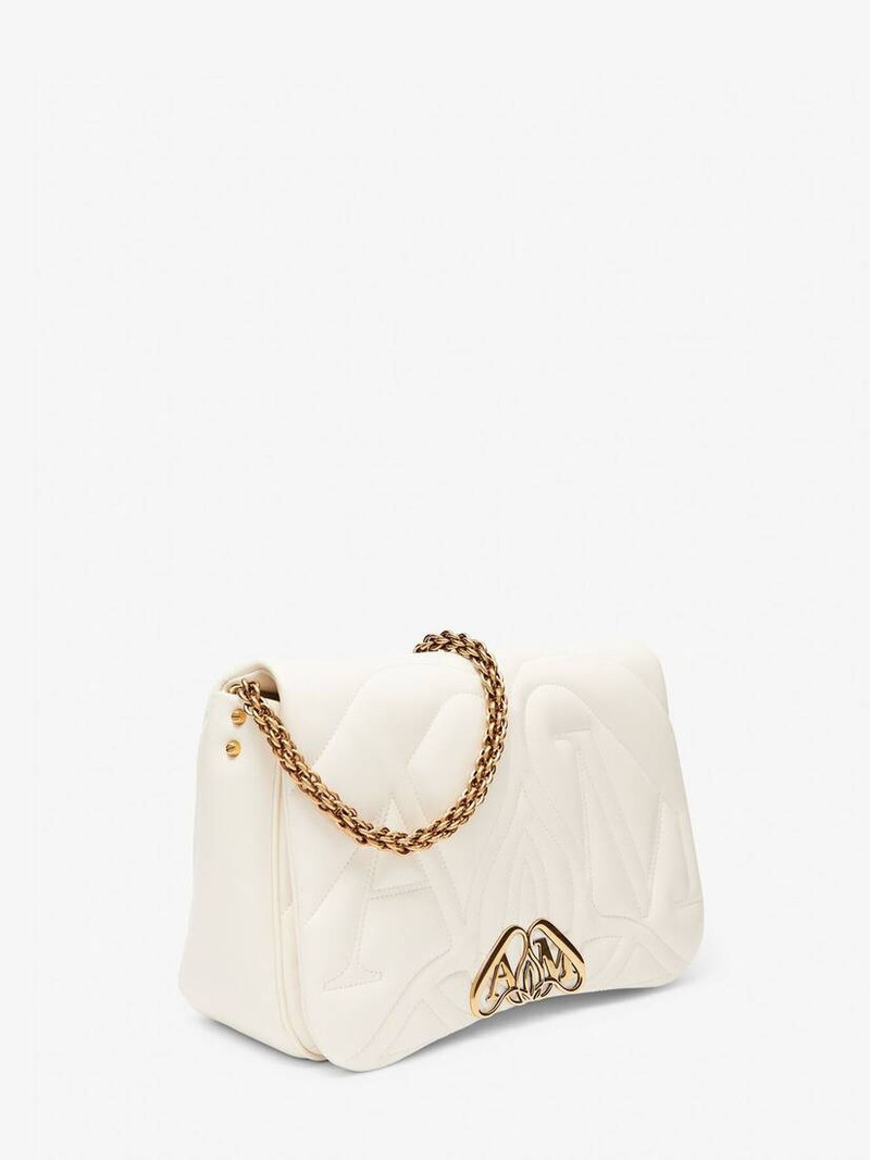 Alexander McQueen Women's The Seal Bag in Soft Ivory outlook