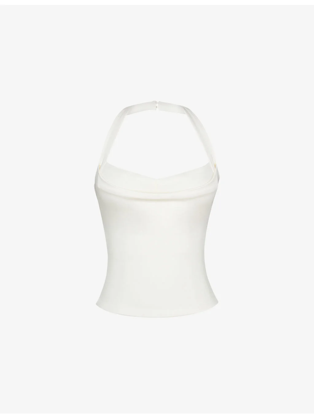 The Peekaboo Halterneck Stretch-Woven Top - 1