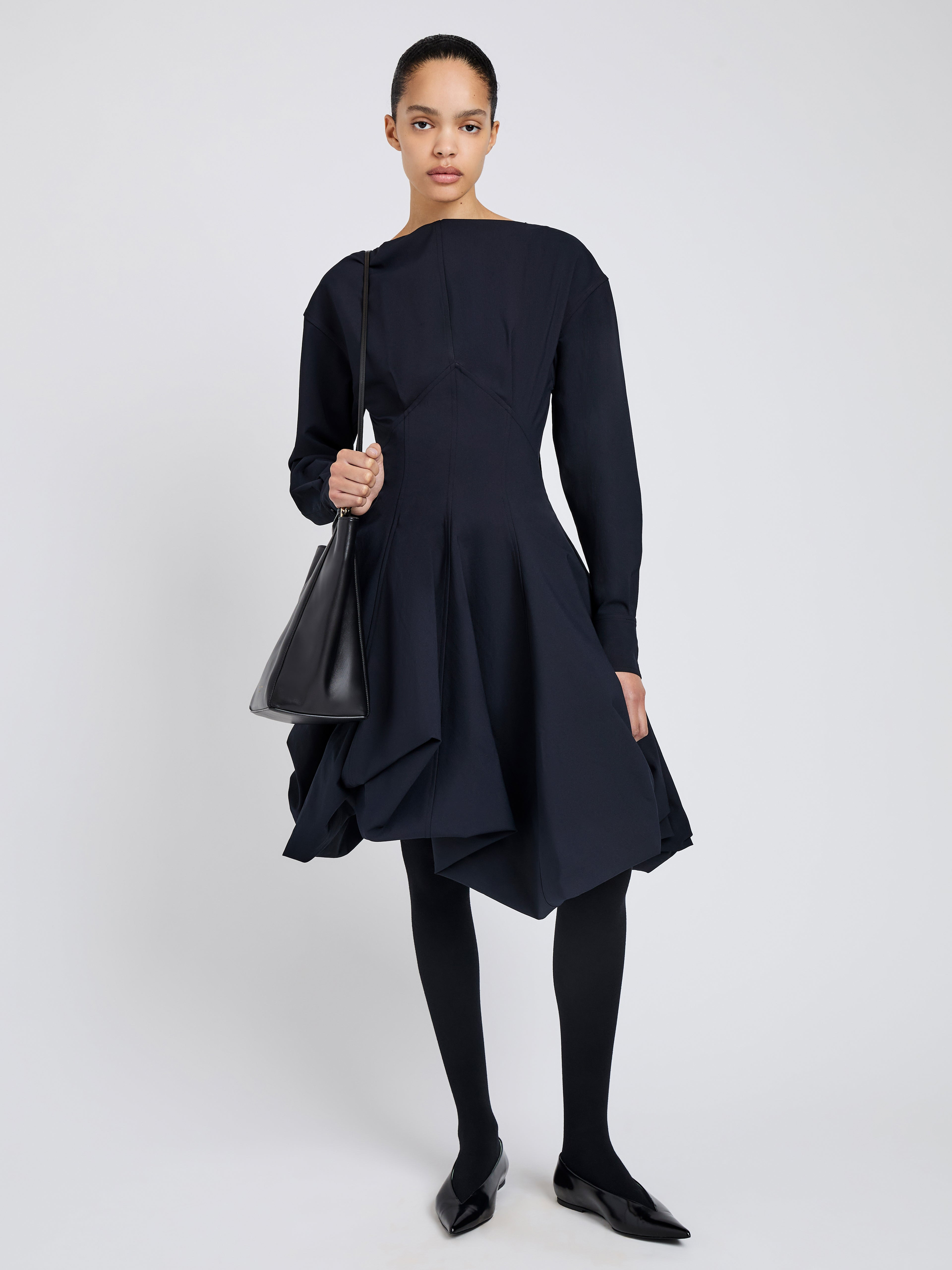 Tiana Dress in Bi Stretch Cotton Nylon - 2