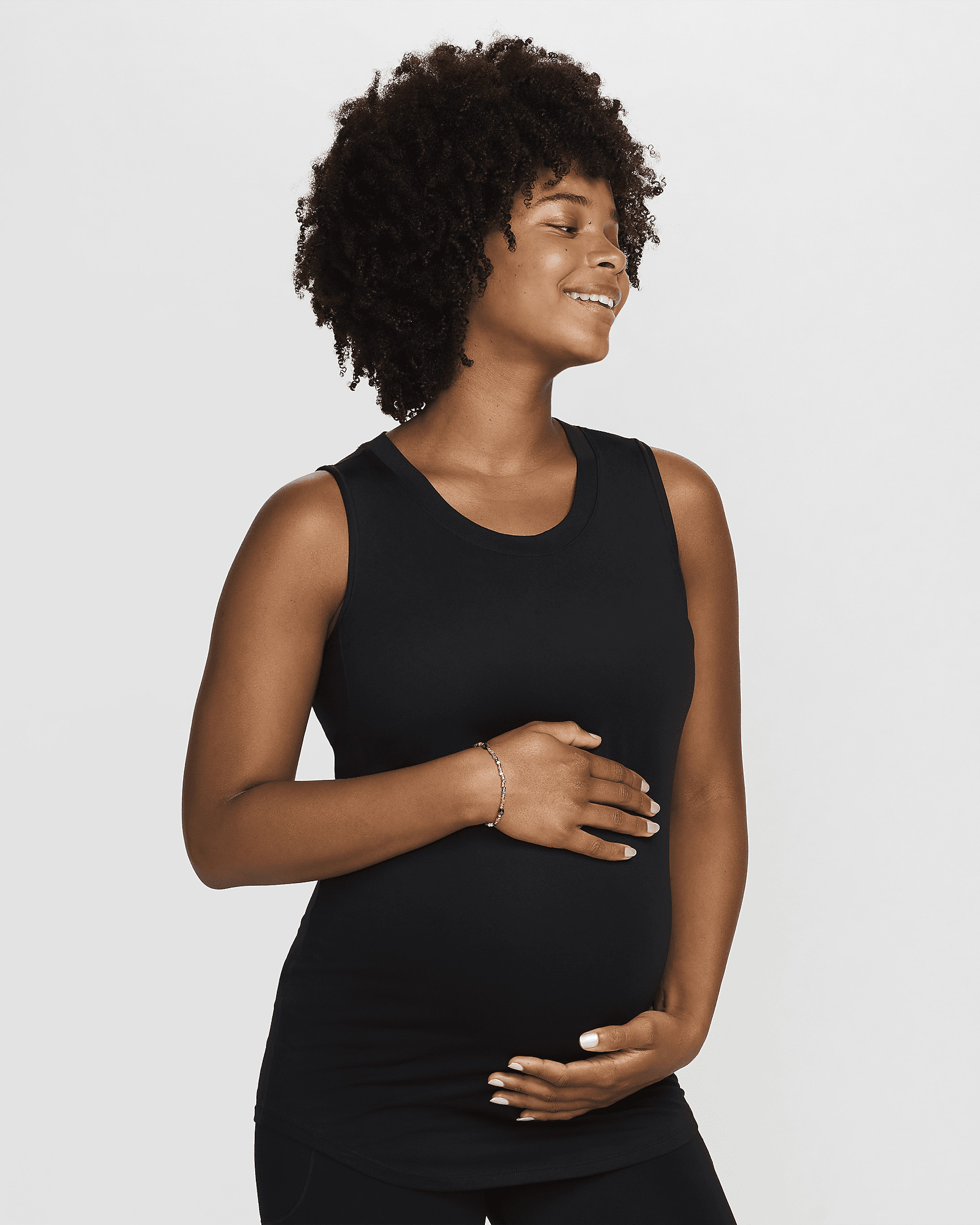 Nike (M) One Women's Dri-FIT Slim-Fit Tank Top (Maternity) - 1