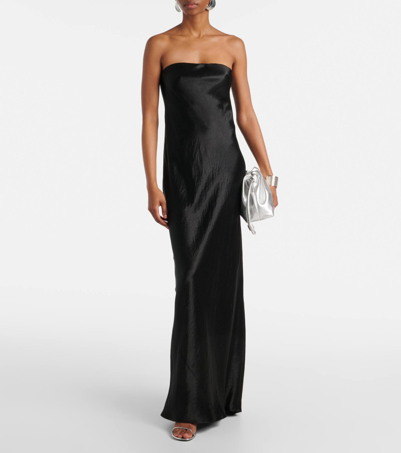 Vince Strapless satin maxi dress outlook