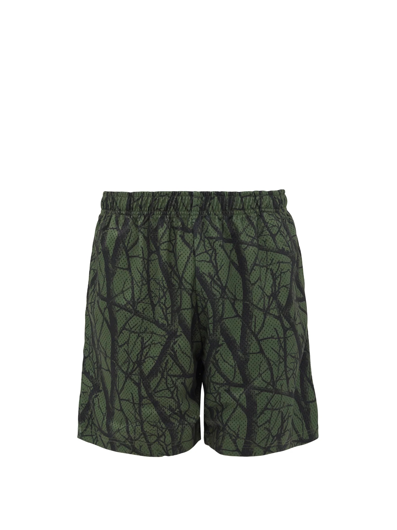 Practice tree-print shell shorts - 1