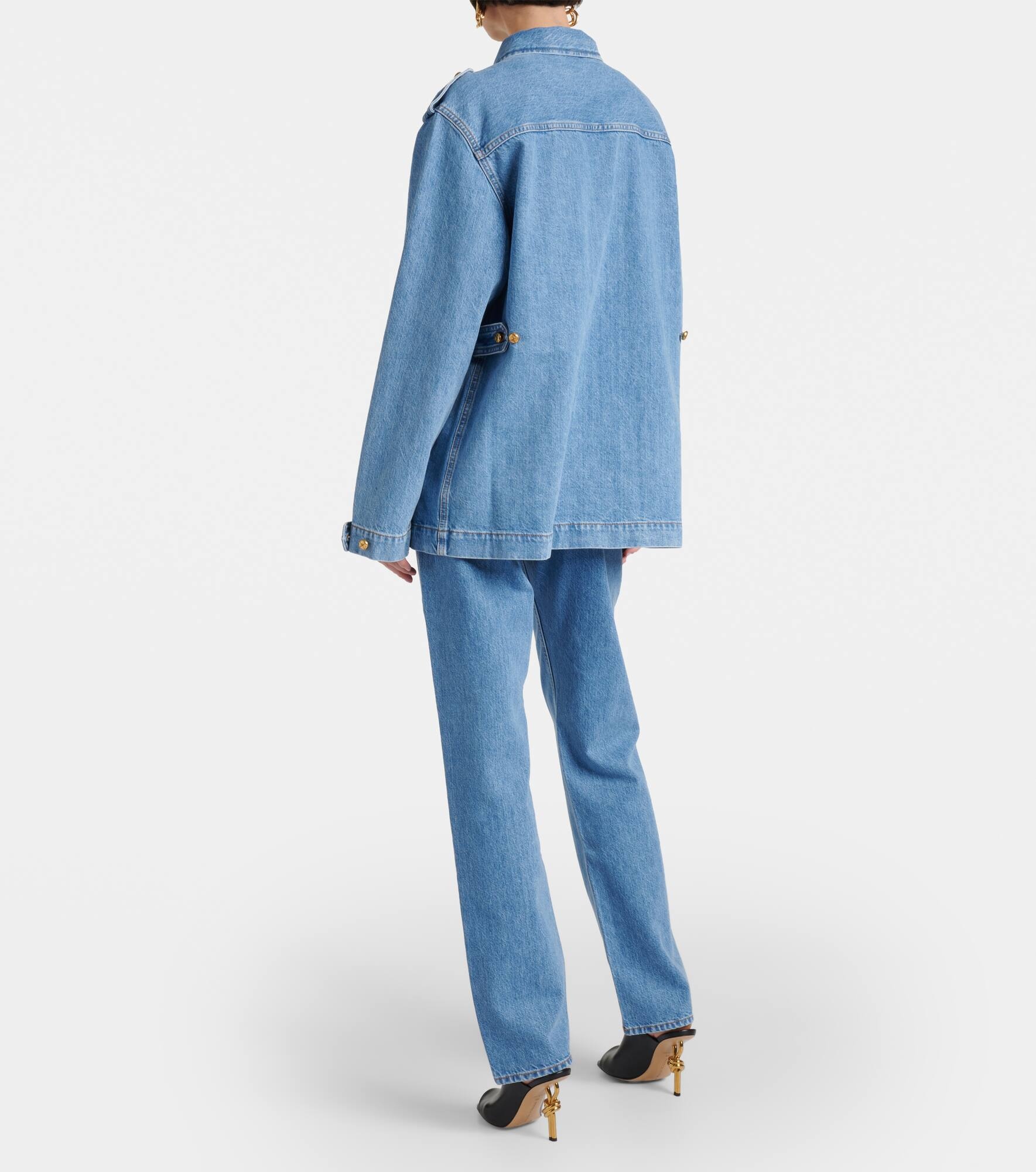 Sahariana oversized denim jacket - 3