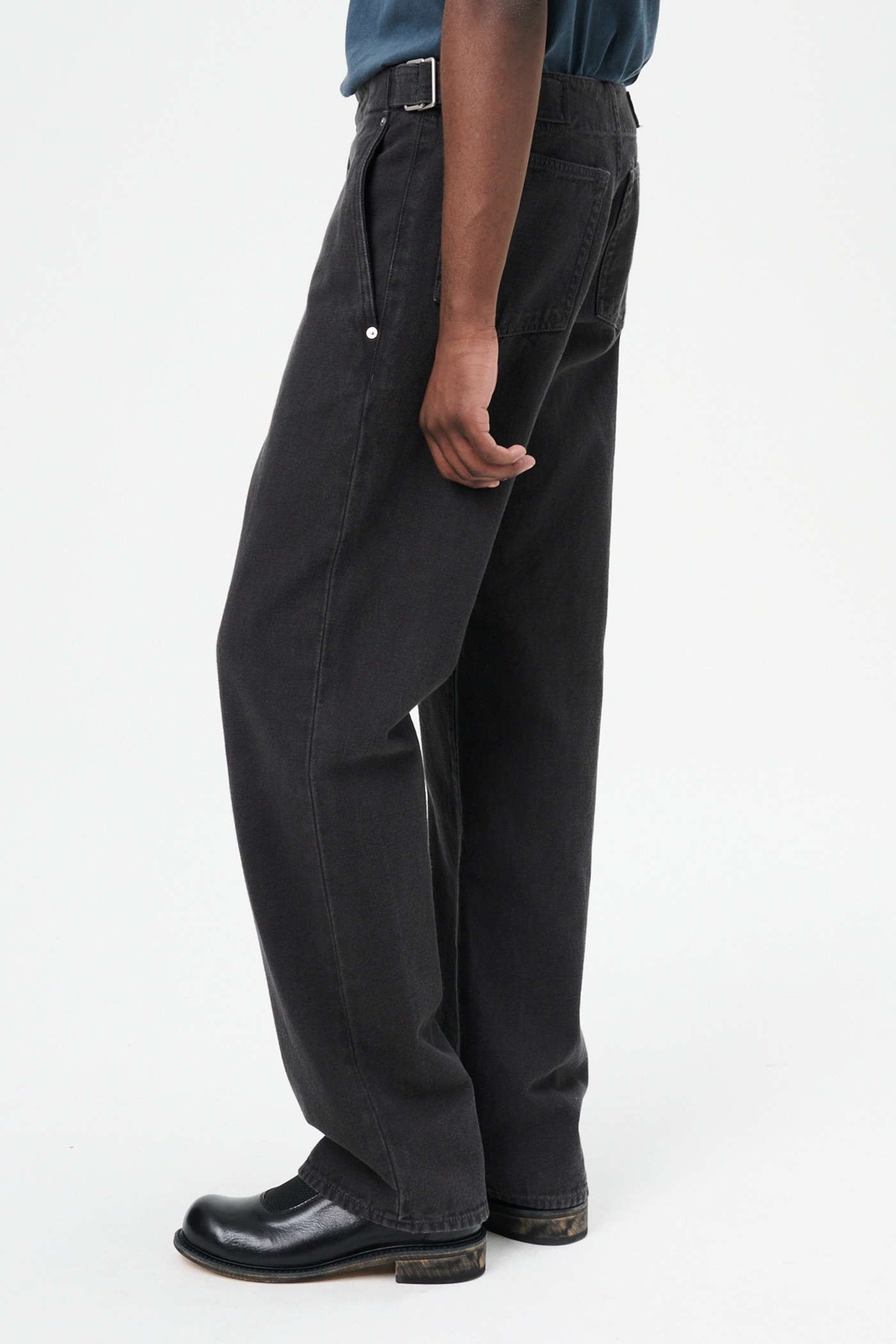 Trucker Trouser Ash Black Reborn Canvas - 3