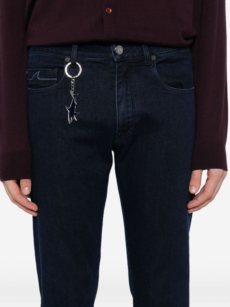 embroidered-pocket jeans 5