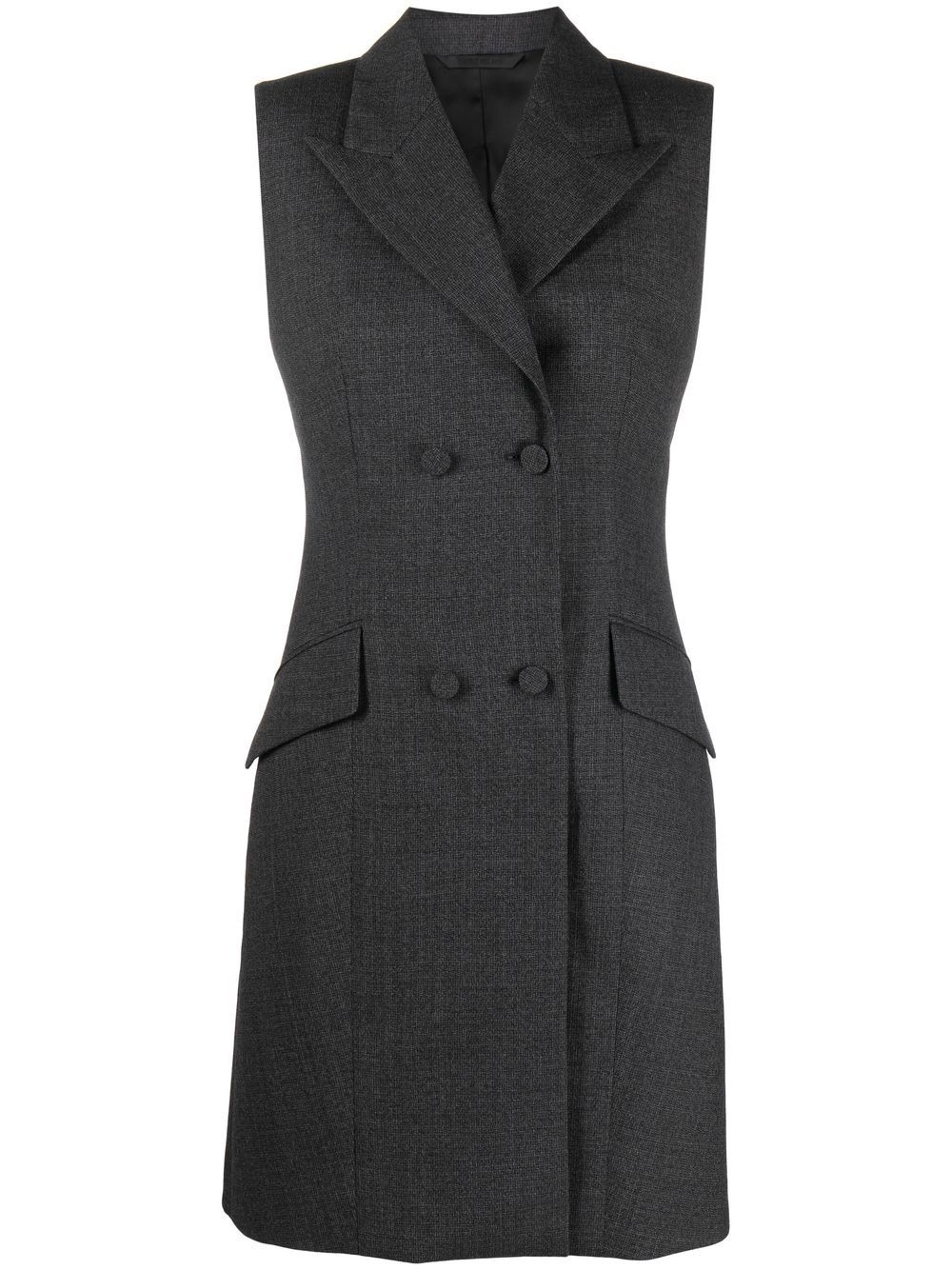 double-breasted tuxedo minidress - 1